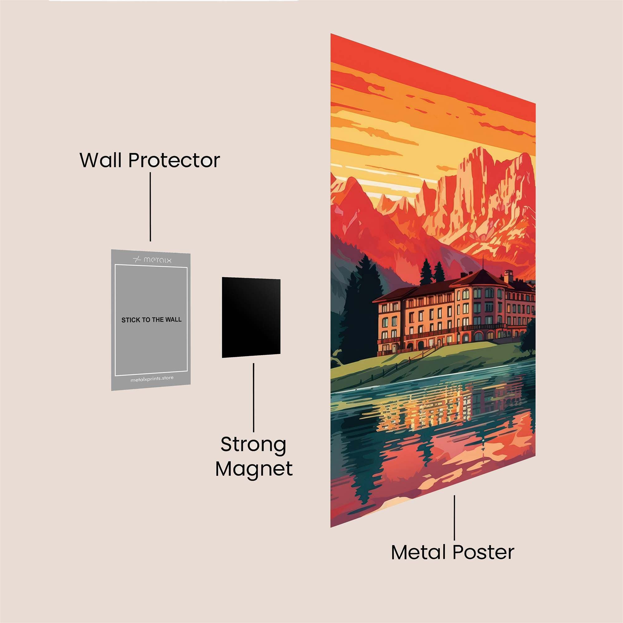 Lavaredo Serenity Safe Wall Magnetic / M