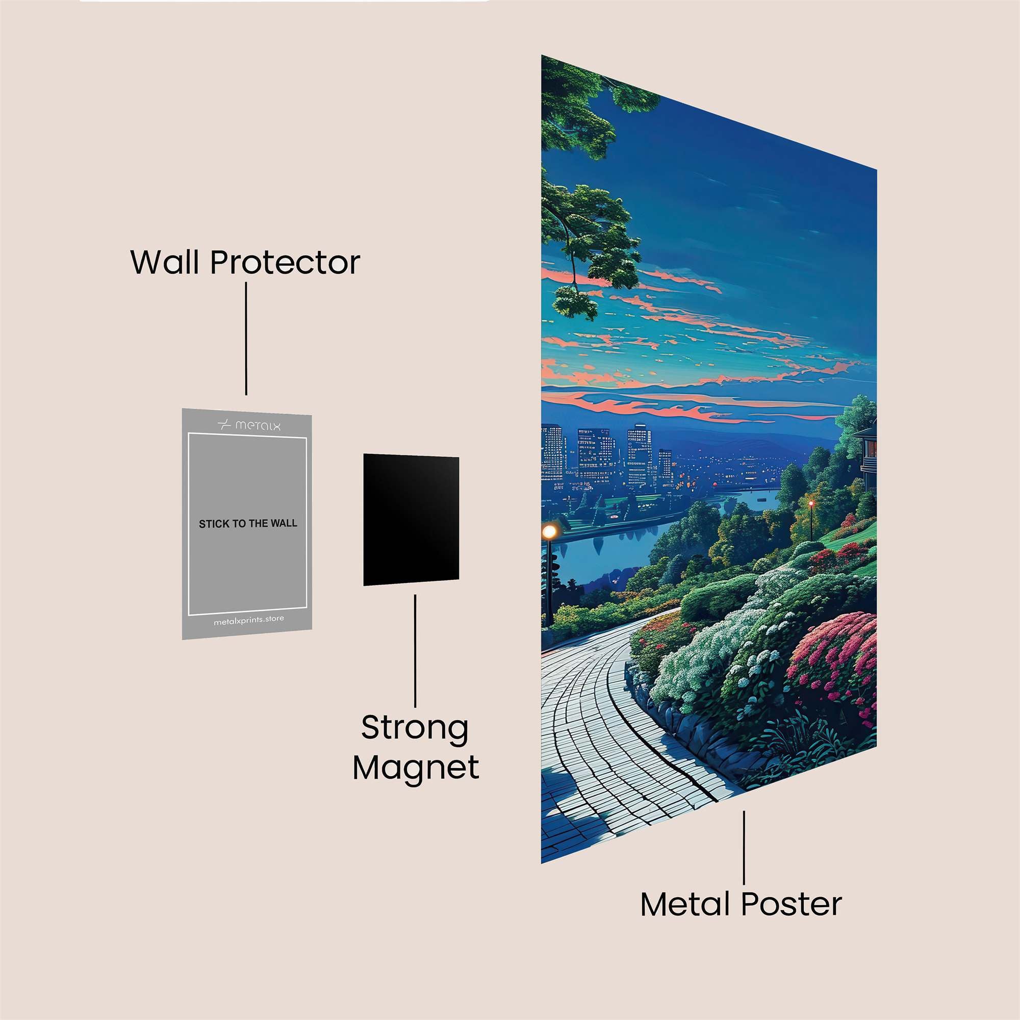 Pittsburgh Serenity Safe Wall Magnetic / M