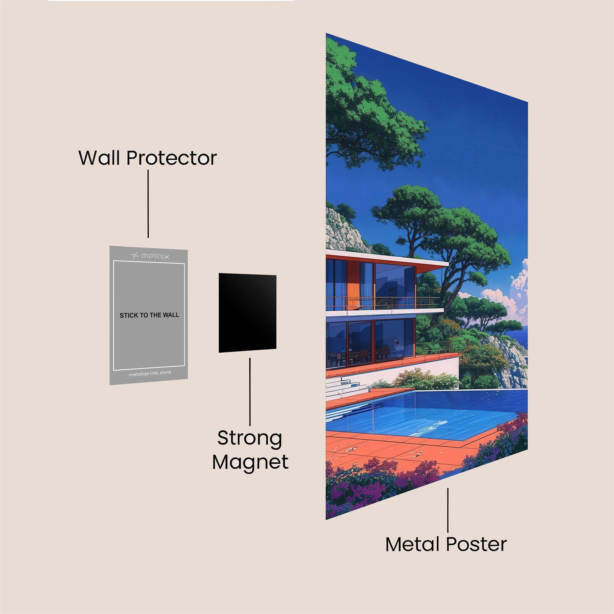 Villa Serenity Safe Wall Magnetic / M
