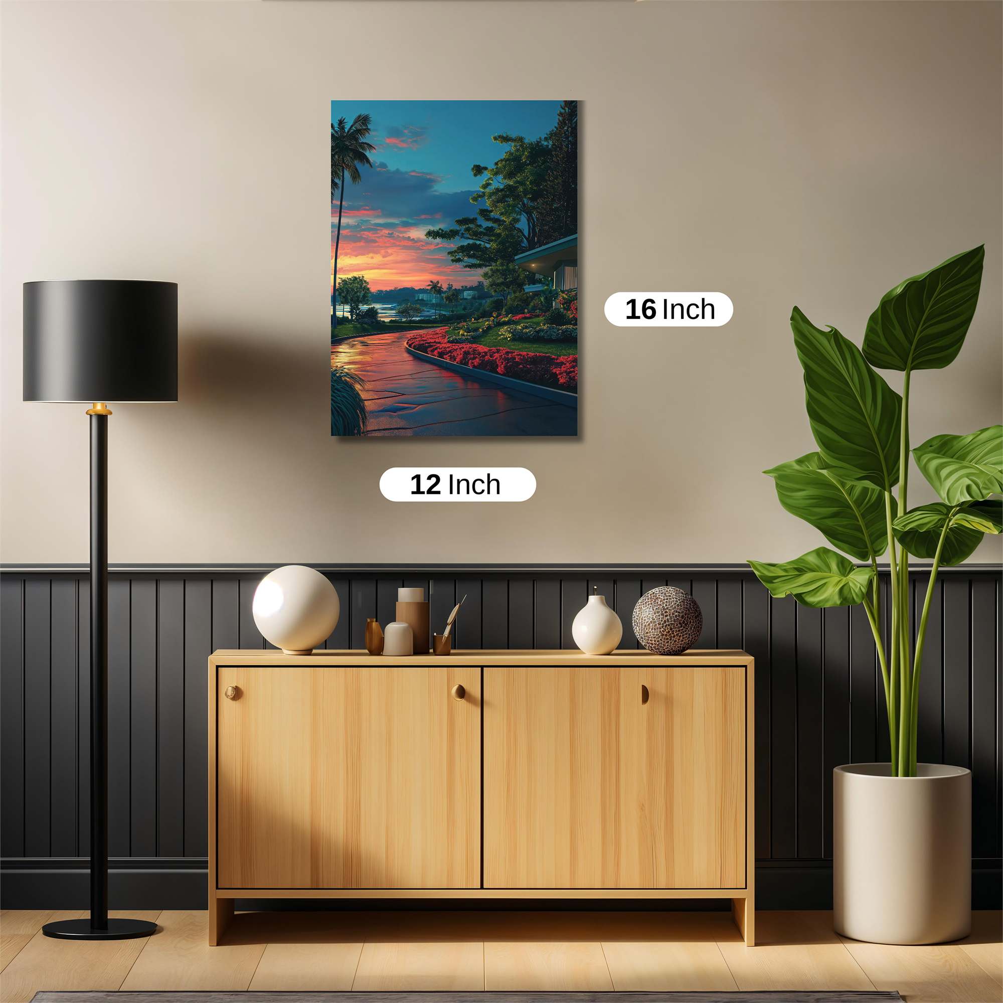 Sunset Serenity Safe Wall Magnetic / M