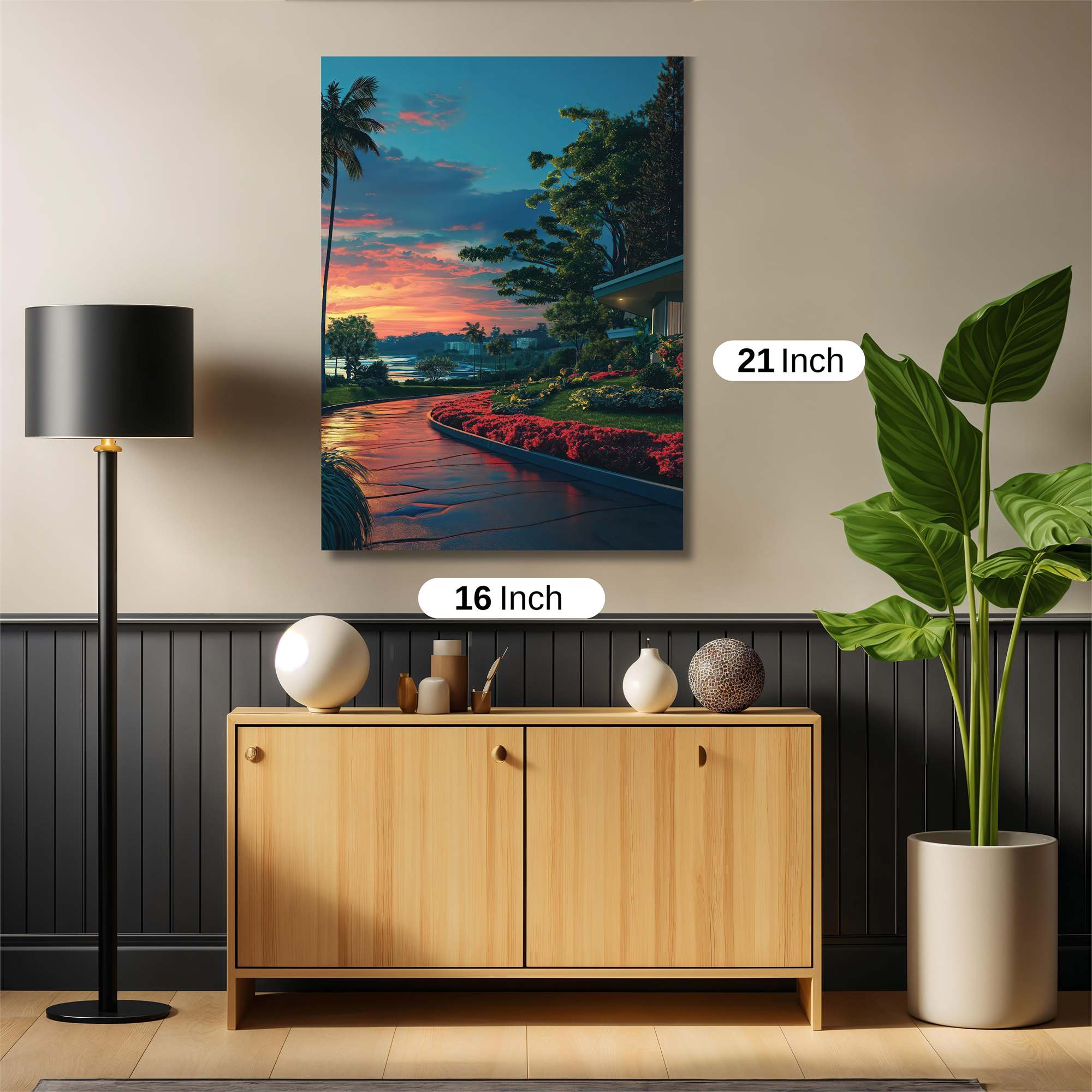 Sunset Serenity Safe Wall Magnetic / M