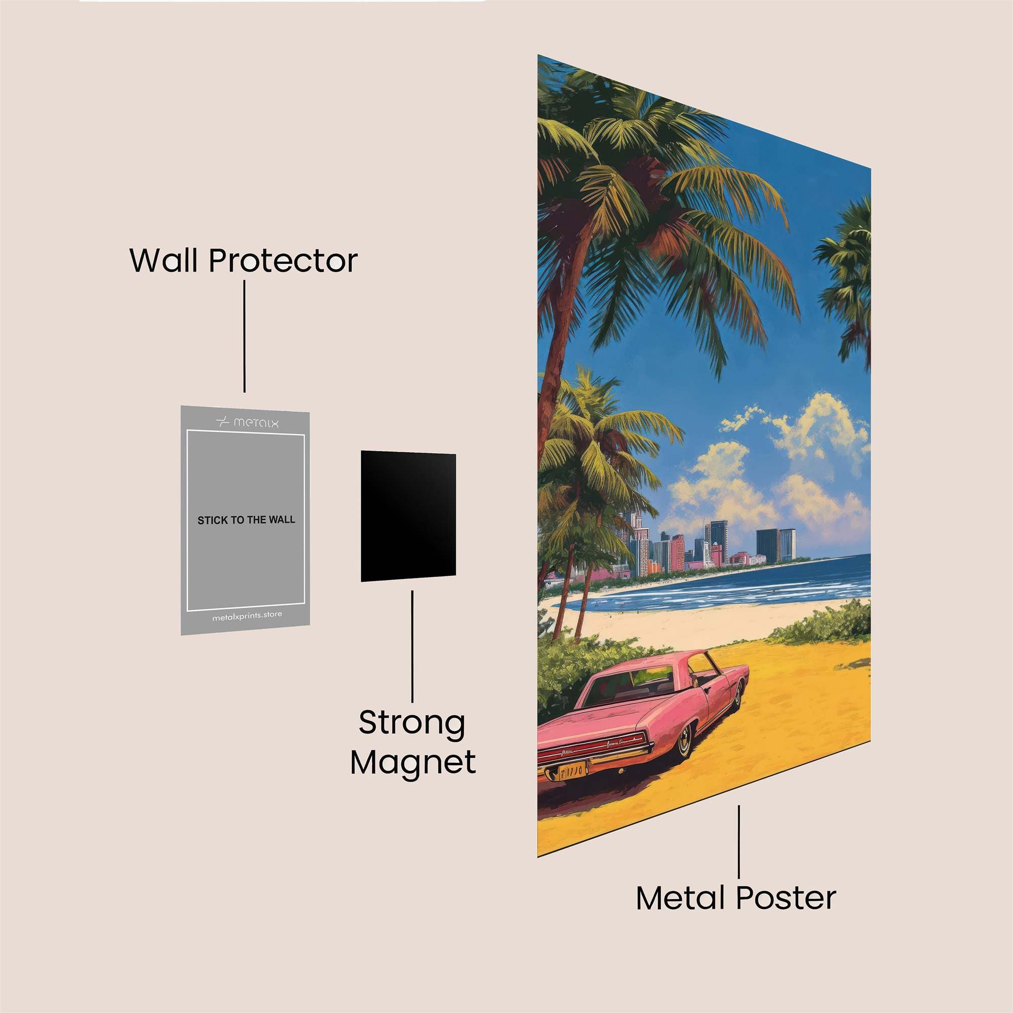 Tropical Bliss Safe Wall Magnetic / M