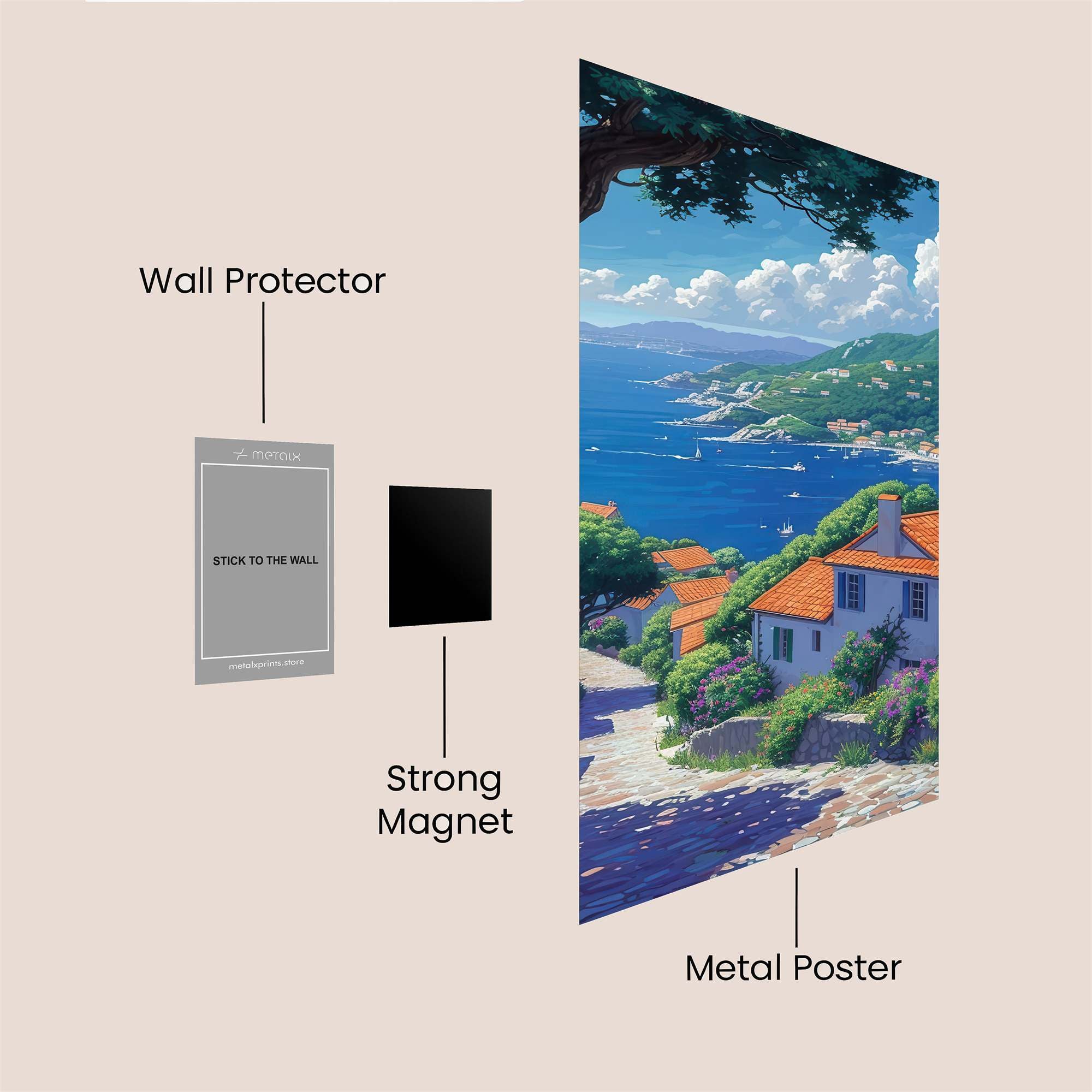 Amalfi Bliss Safe Wall Magnetic / M