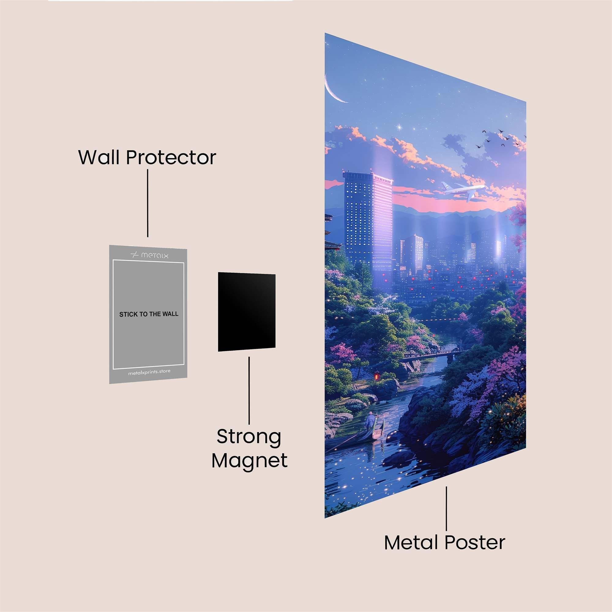 Pagoda Dream Safe Wall Magnetic / M