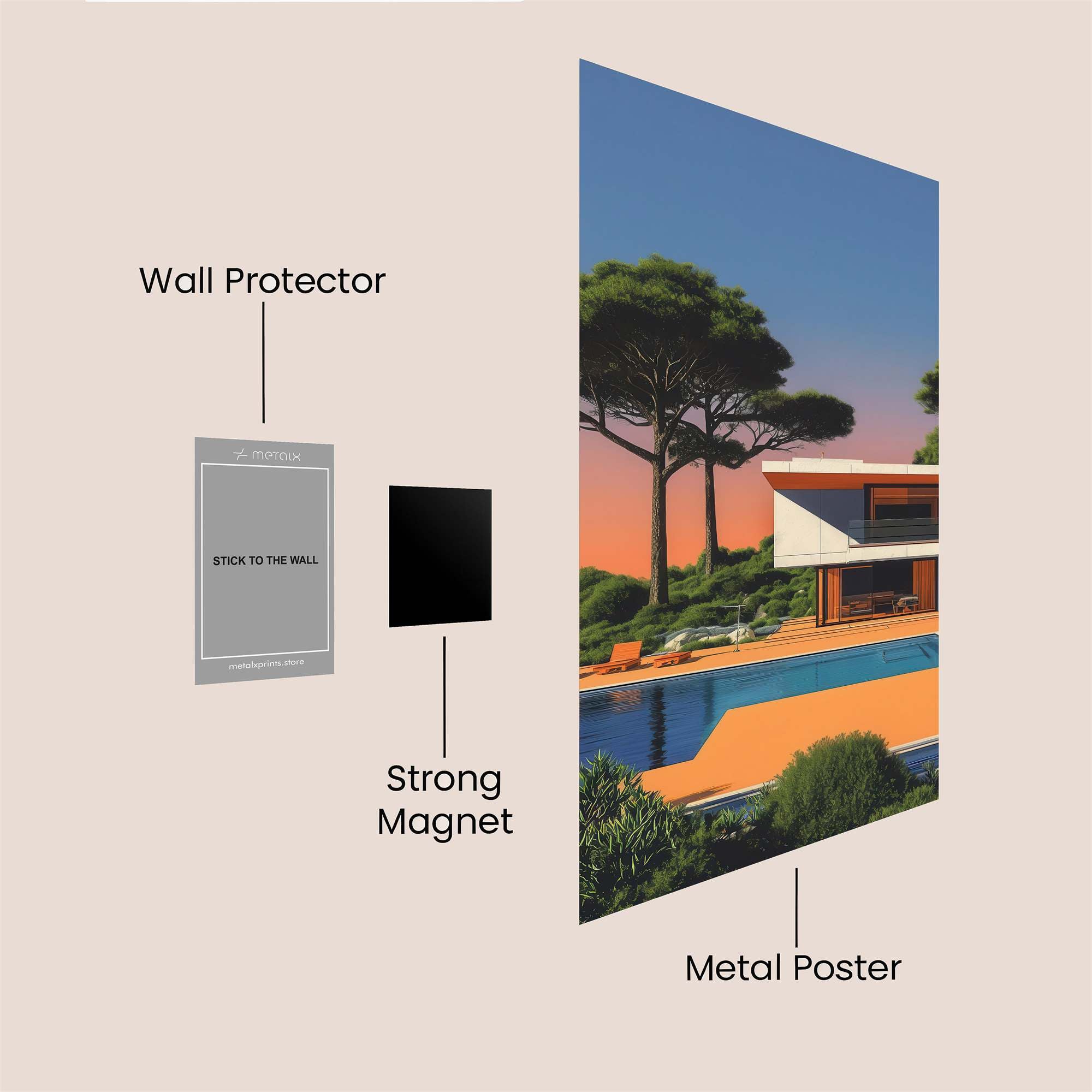 Villa Serenity Safe Wall Magnetic / M