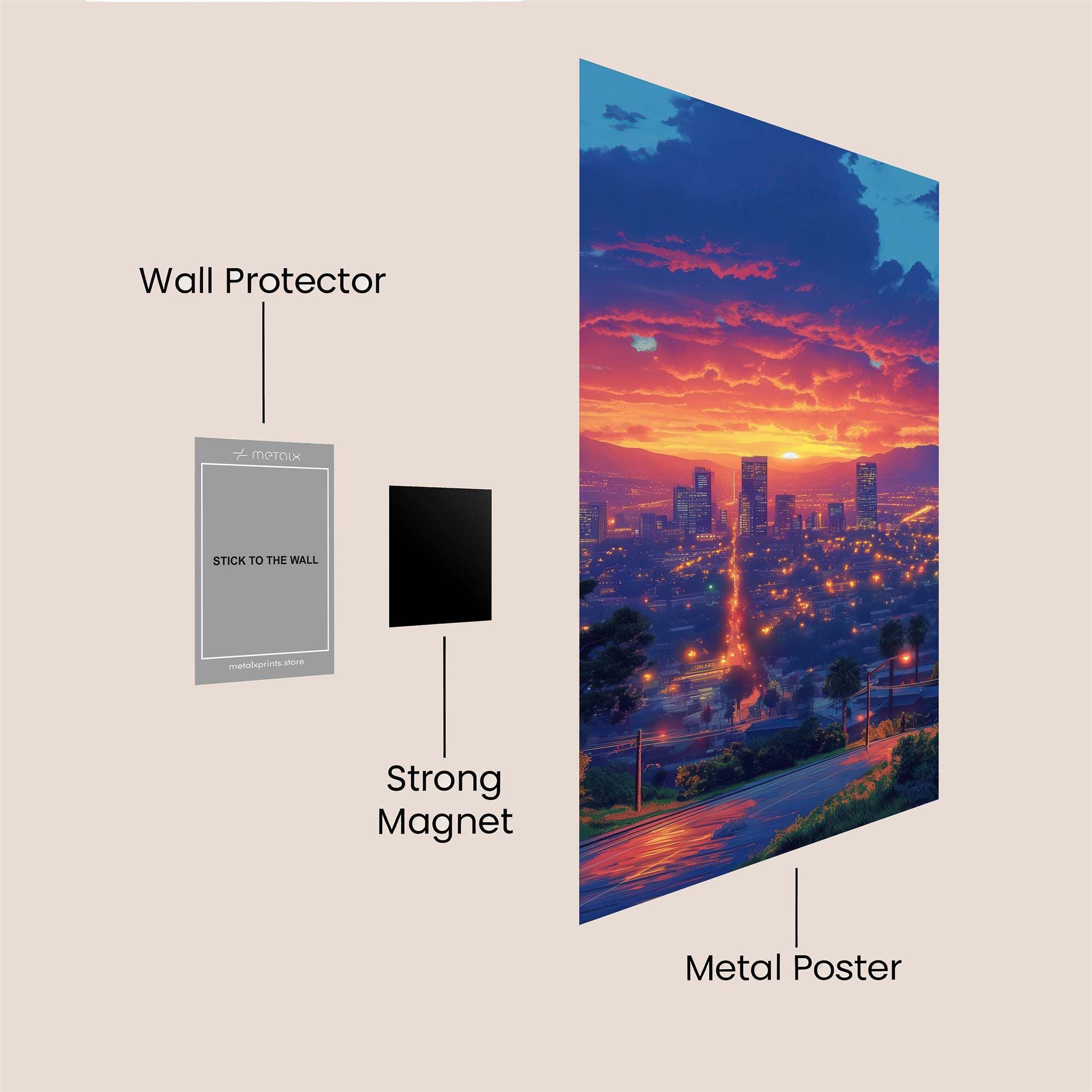 City Twilight Safe Wall Magnetic / M