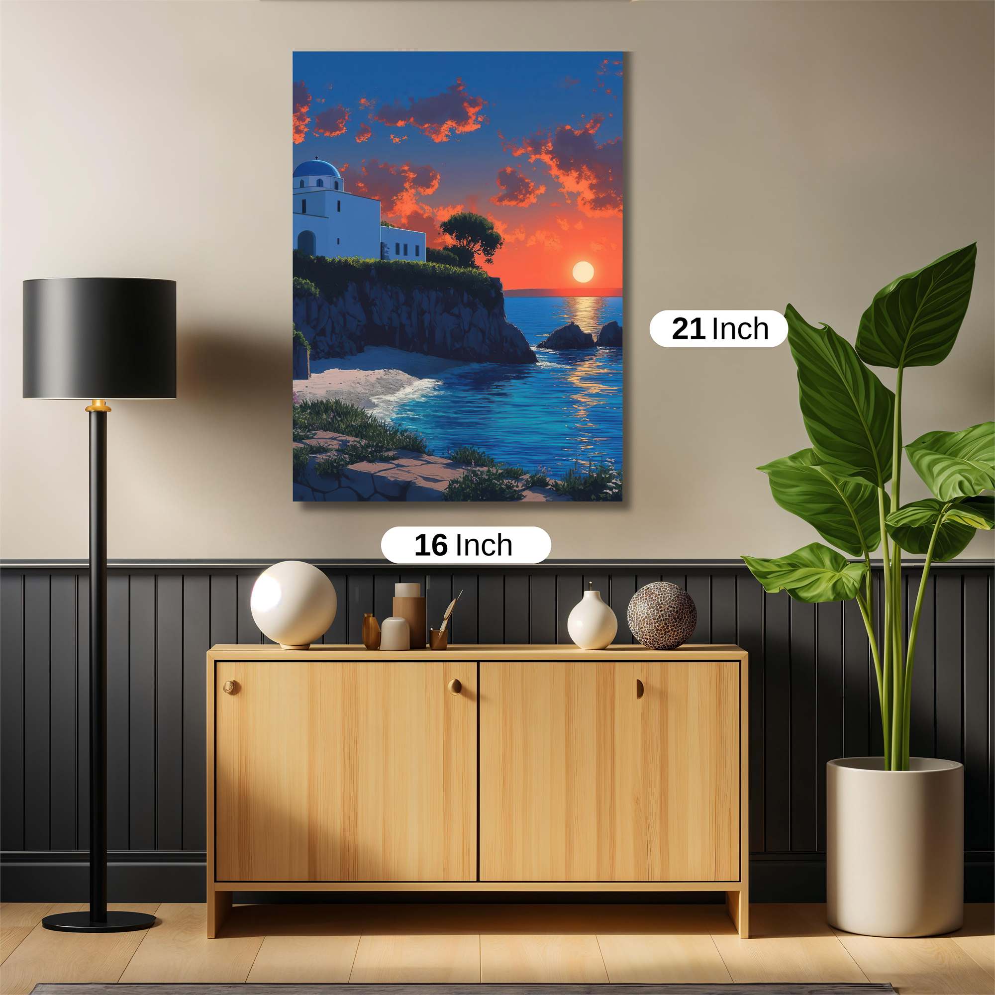 Santorini Serenity Safe Wall Magnetic / M