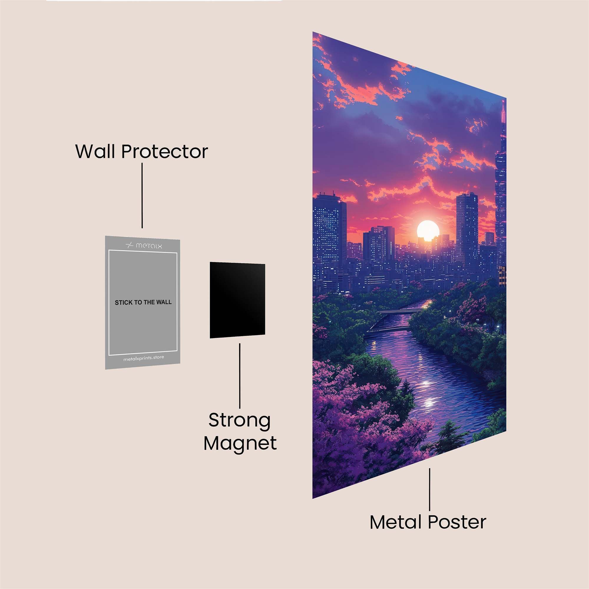 Taipei Twilight Safe Wall Magnetic / M