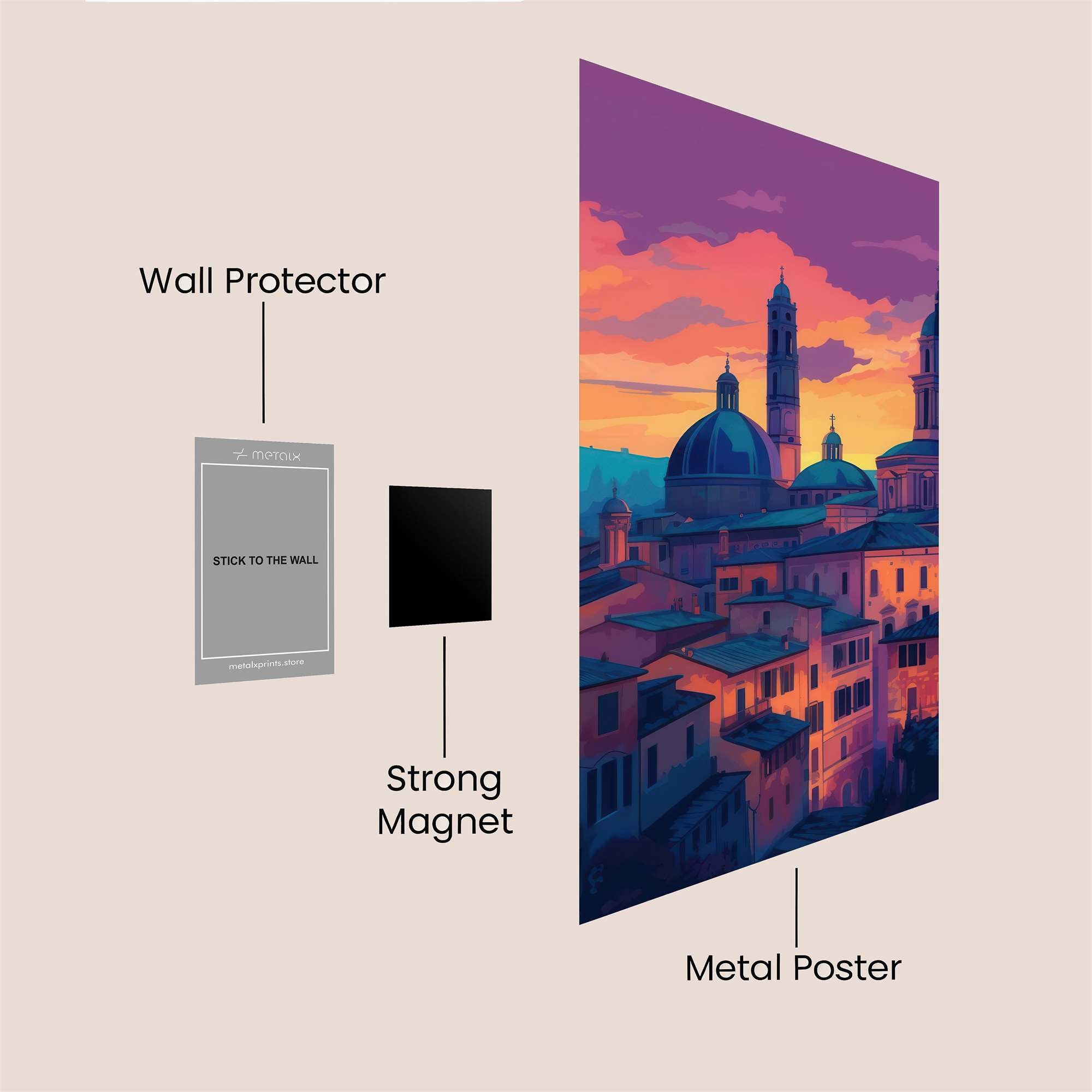 Florence Dreamscape Safe Wall Magnetic / M