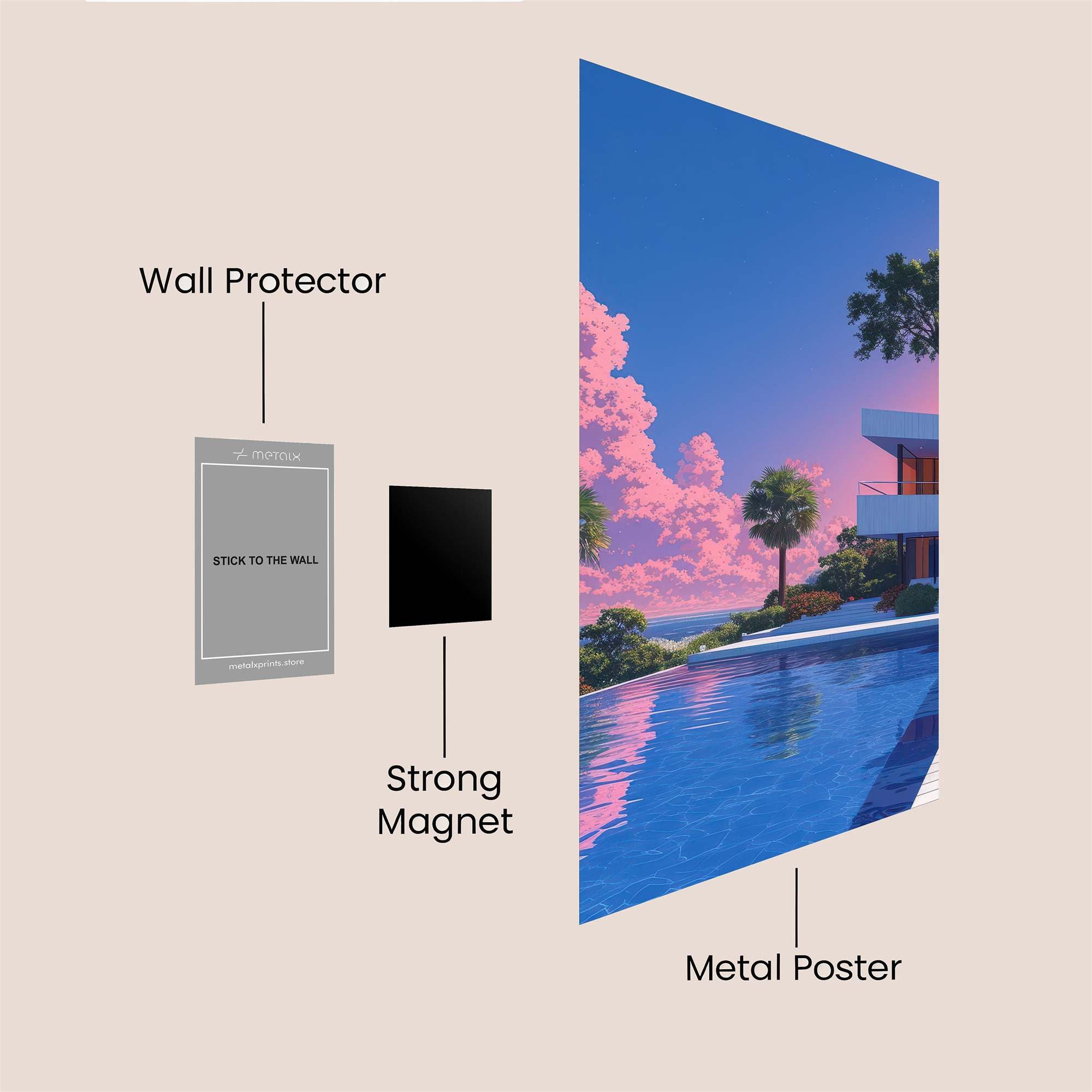 Villa Serenity Safe Wall Magnetic / M