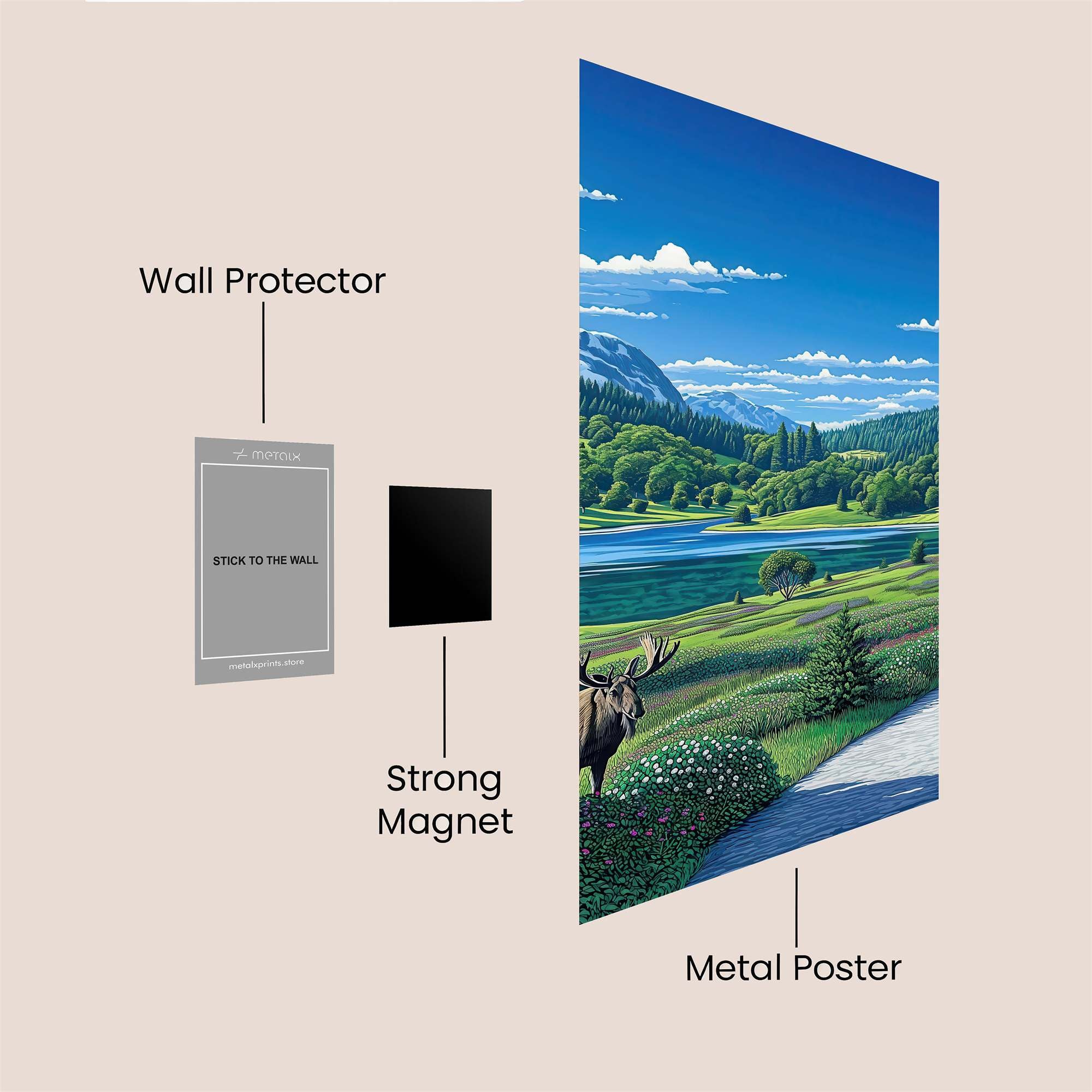 Moose Serenity Safe Wall Magnetic / M