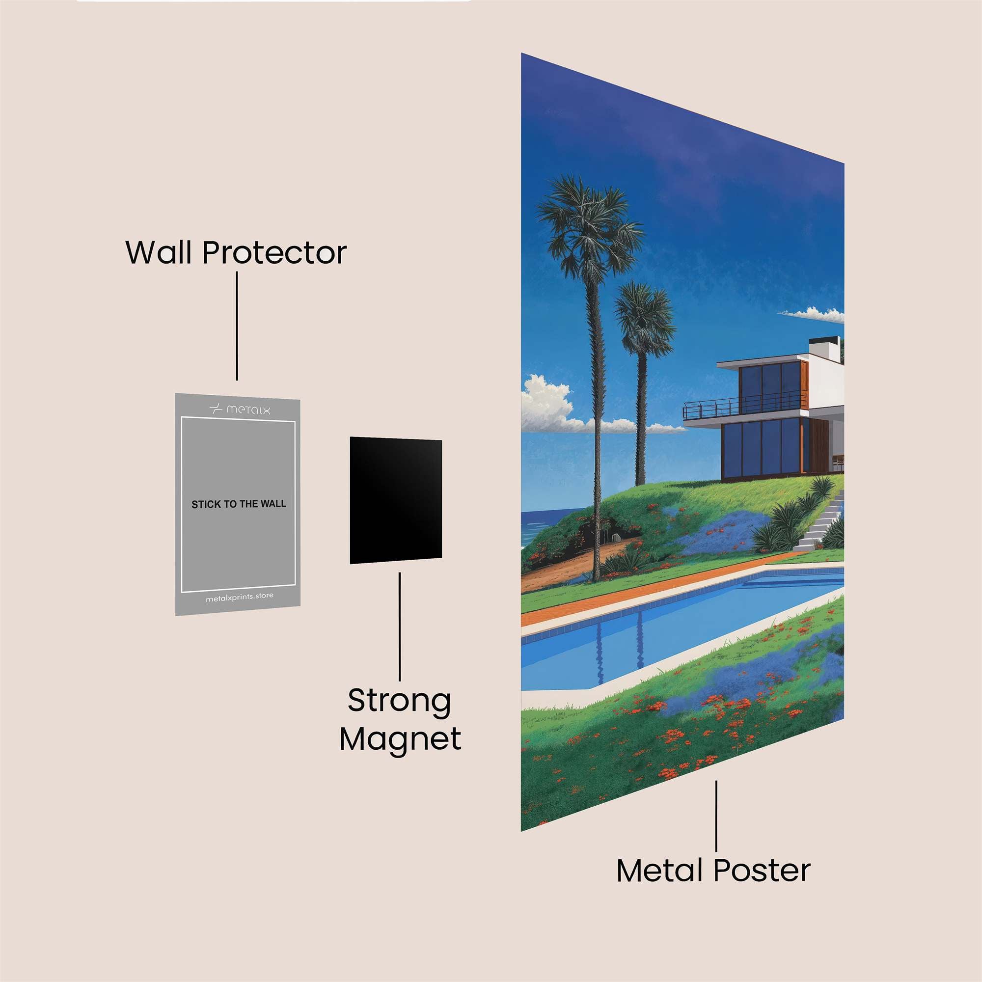 Beachfront Bliss Safe Wall Magnetic / M