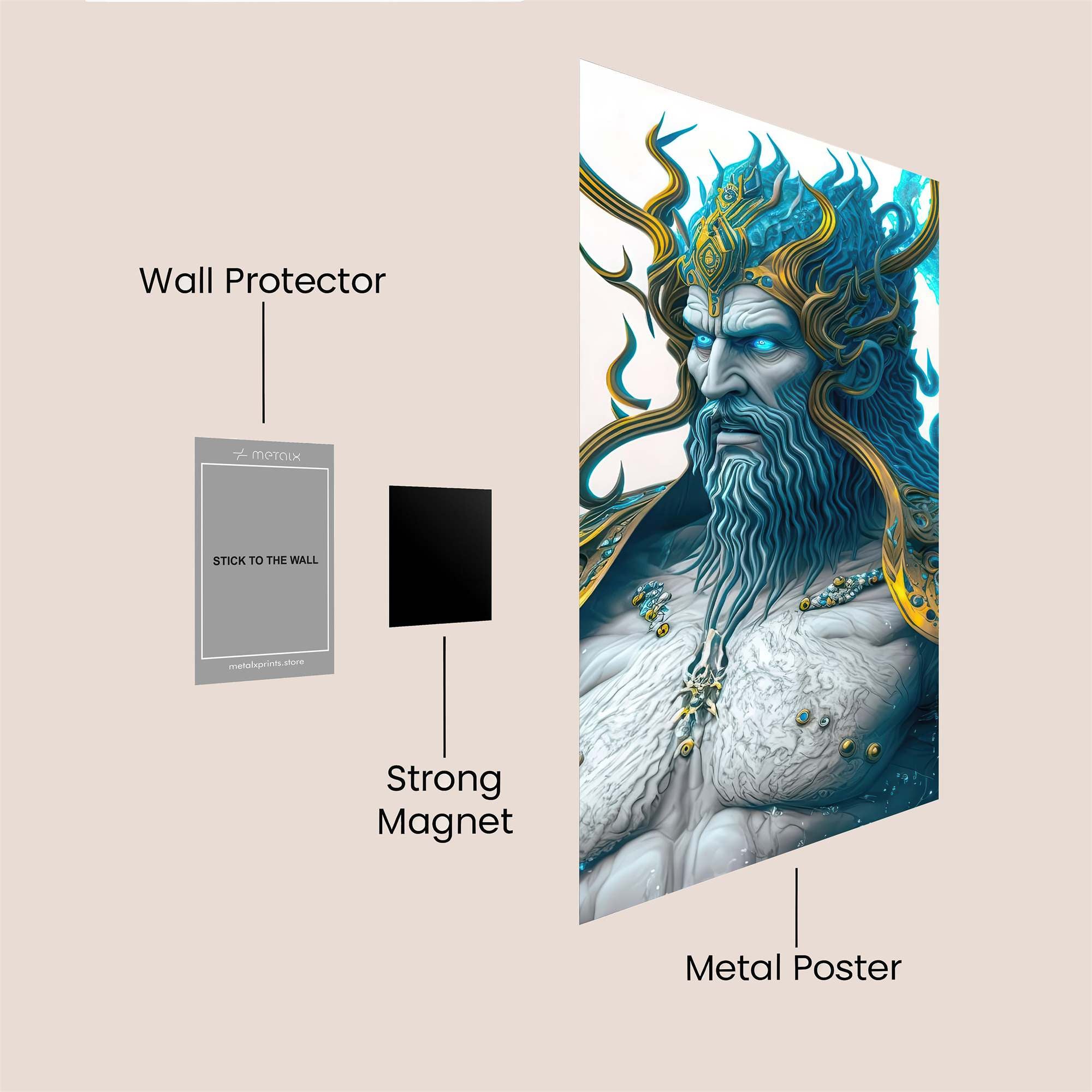 Poseidon Majestic Safe Wall Magnetic / M