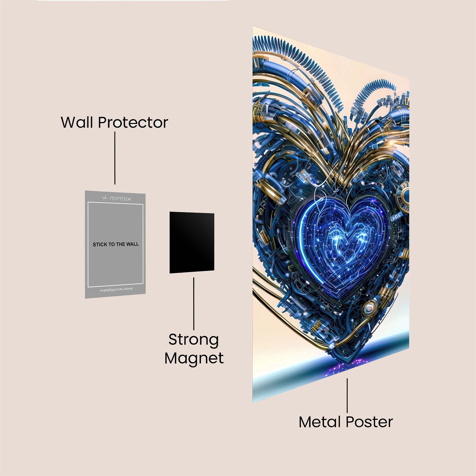 Mechanical Rapture Safe Wall Magnetic / M