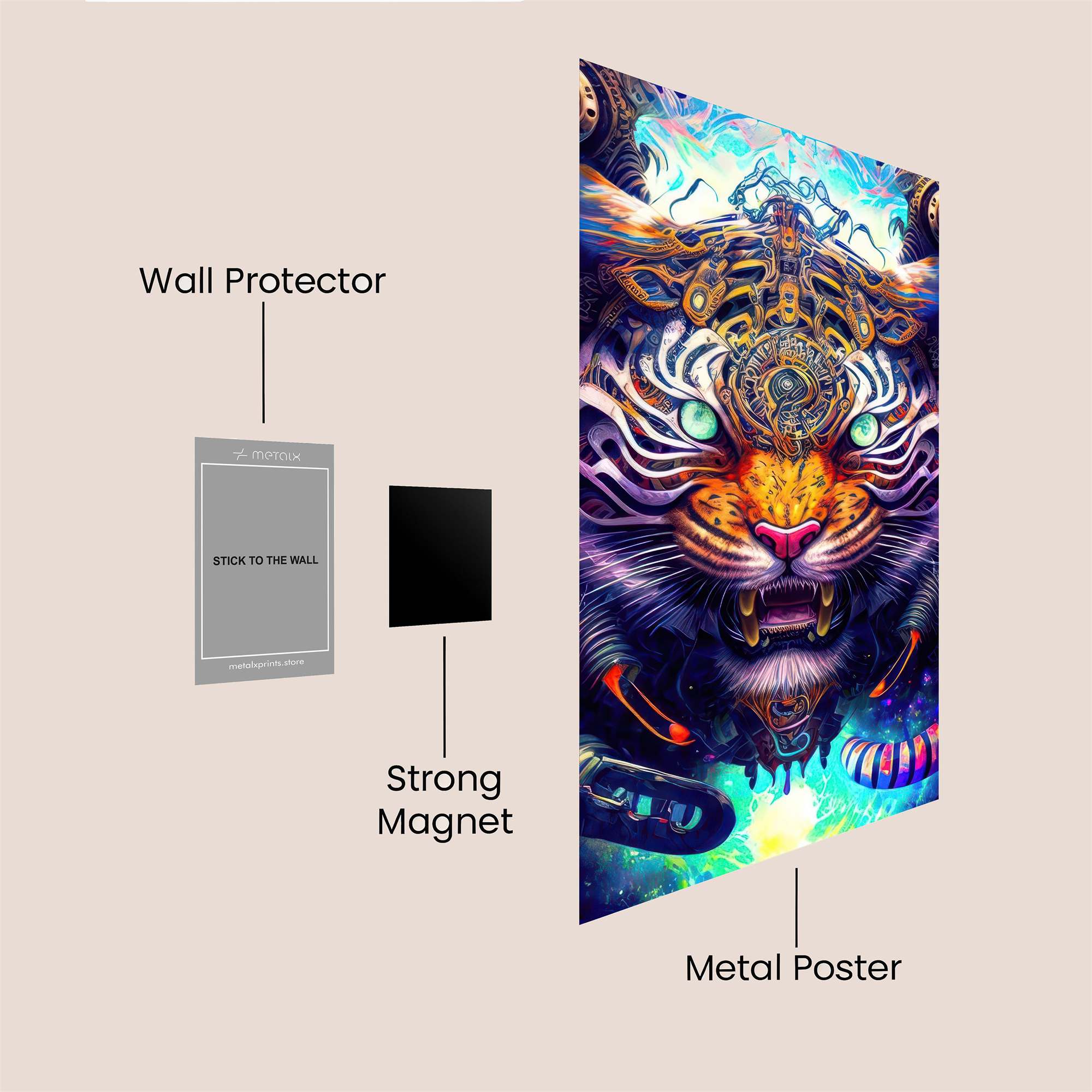 Tiger Fusion Safe Wall Magnetic / M