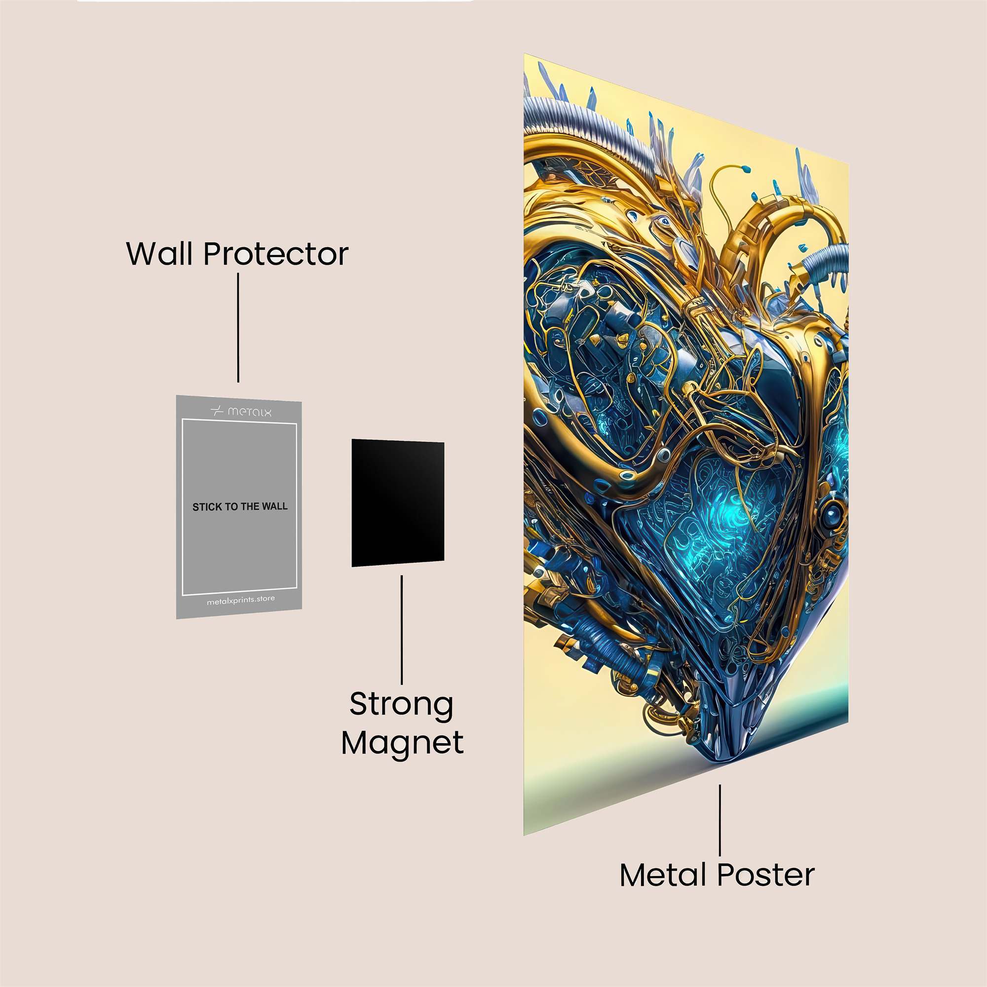 Heartbeat Fusion Safe Wall Magnetic / M