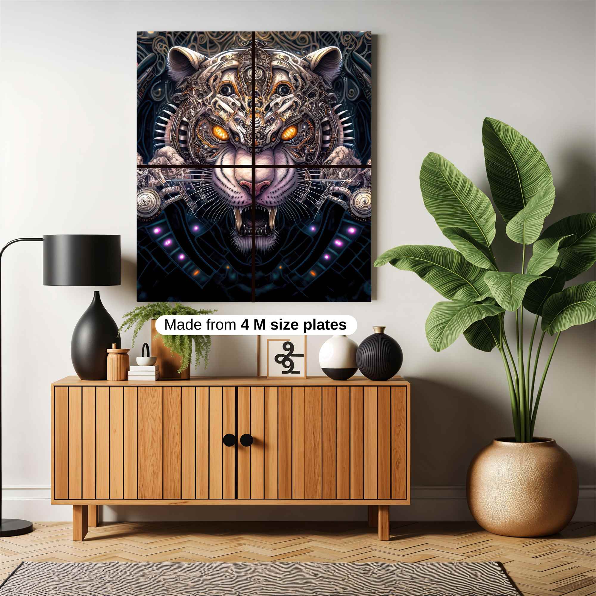 Cyber Tiger Safe Wall Magnetic / M