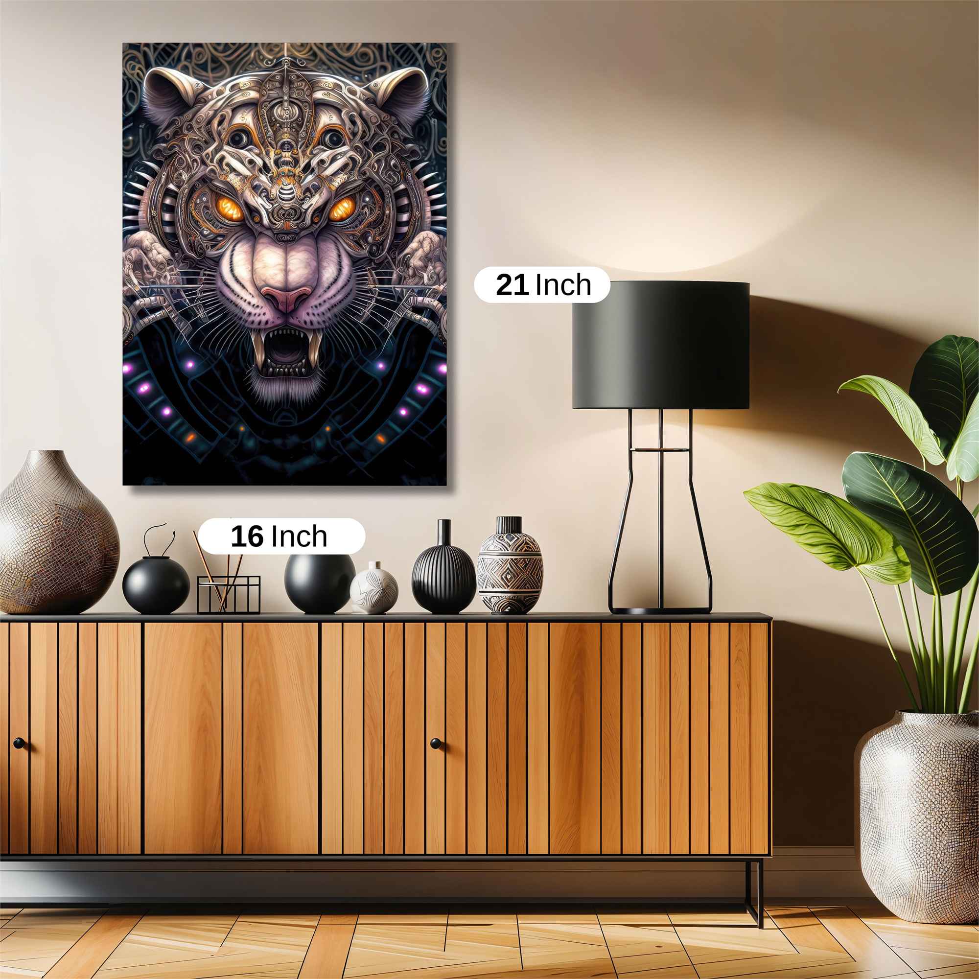 Cyber Tiger Safe Wall Magnetic / M