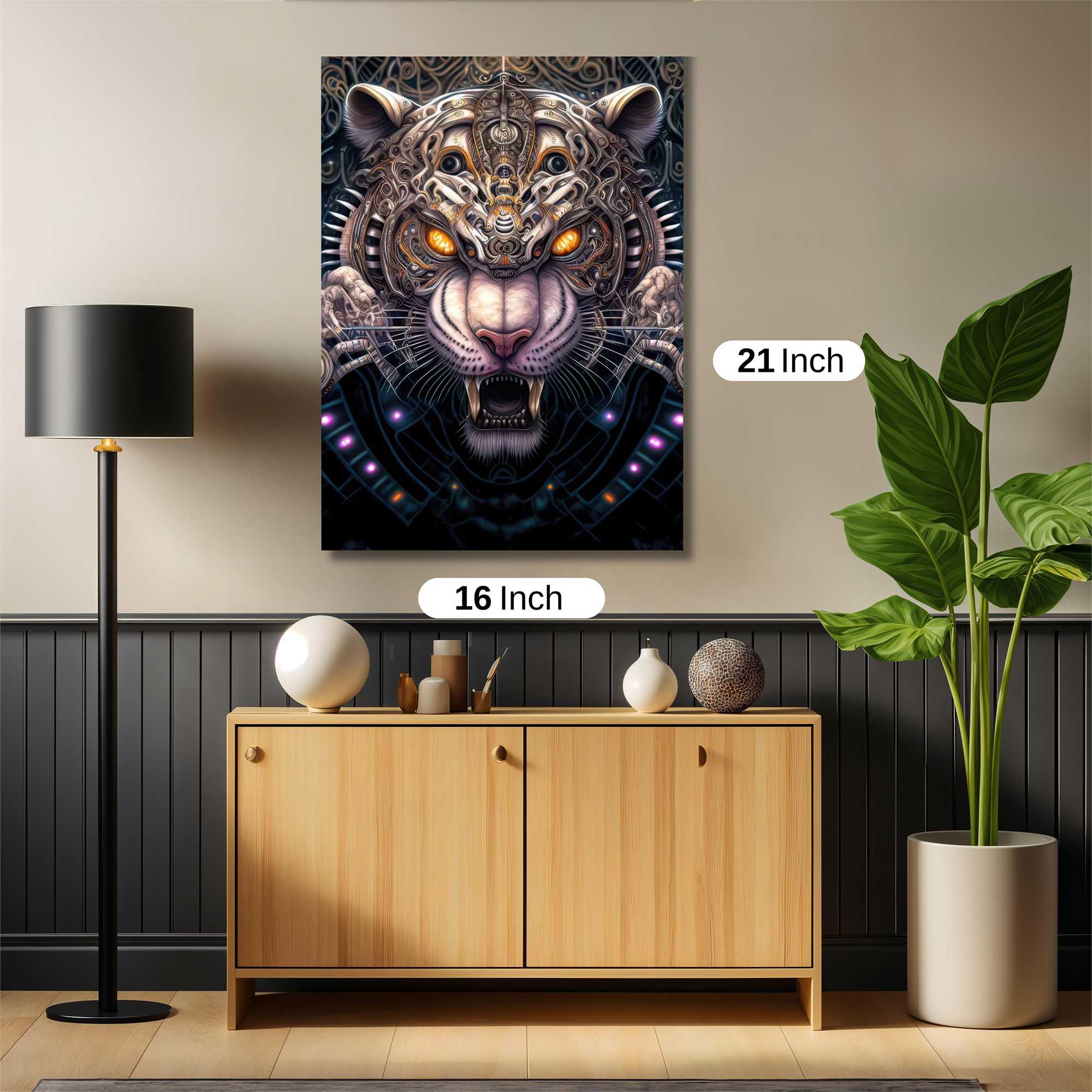 Cyber Tiger Safe Wall Magnetic / M