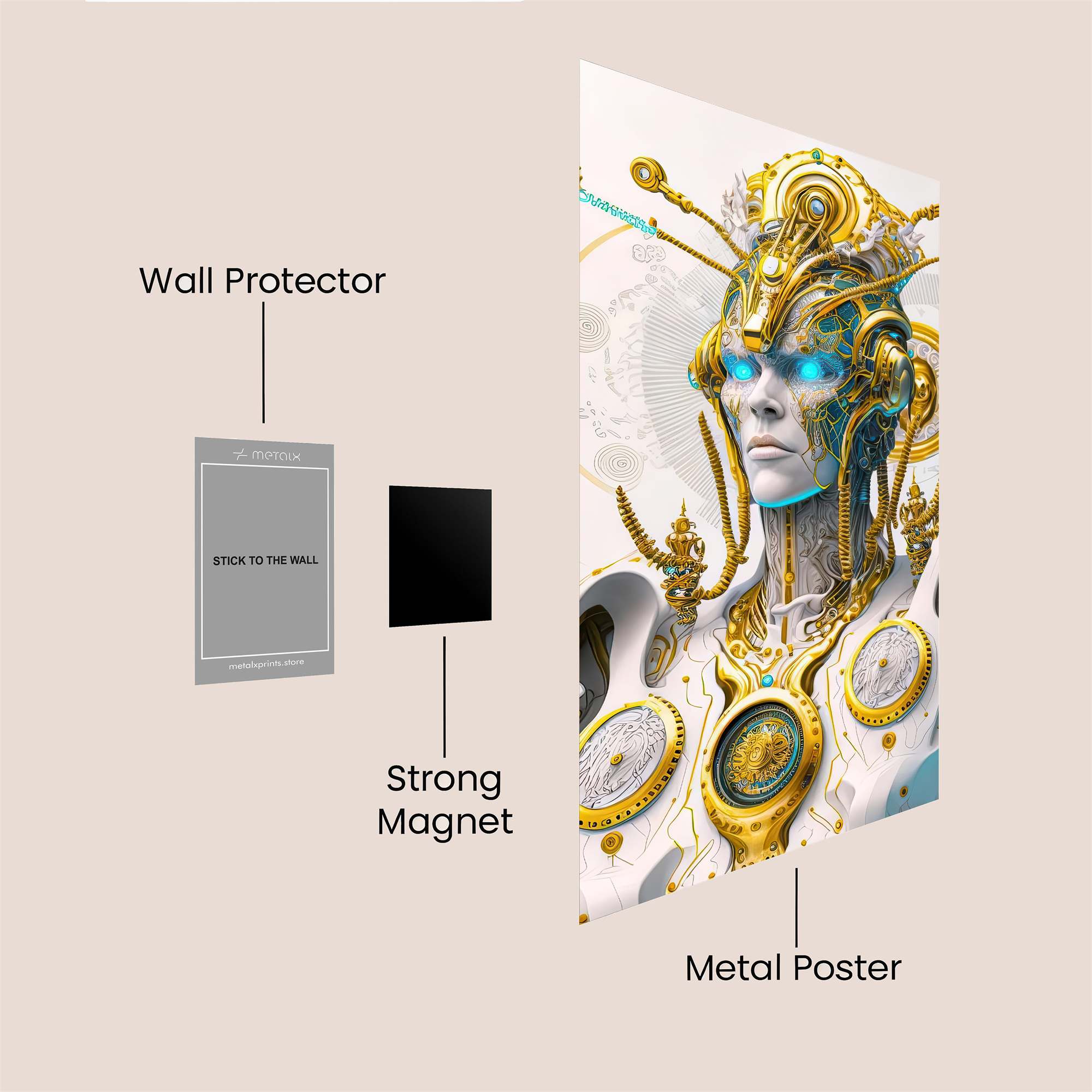 Cyber Deity Safe Wall Magnetic / M