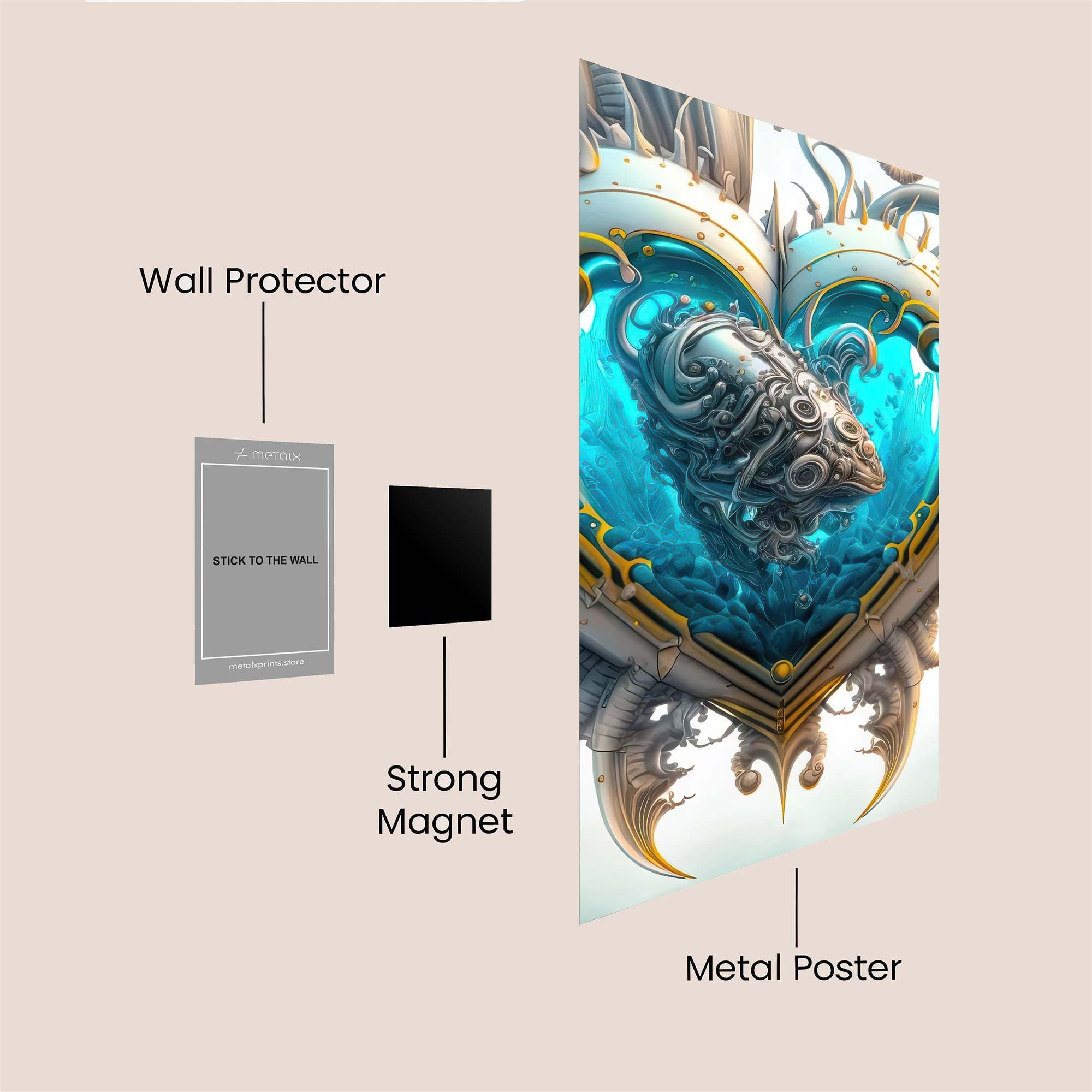 MechaLove Safe Wall Magnetic / M