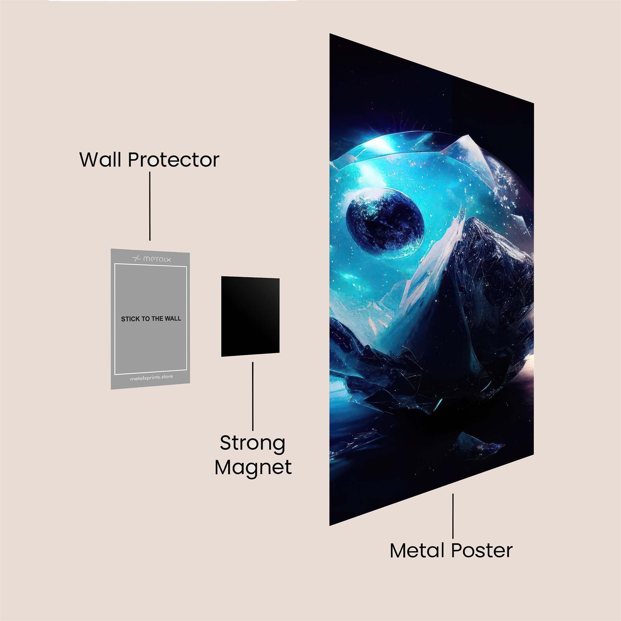 Cosmic Enigma Safe Wall Magnetic / M