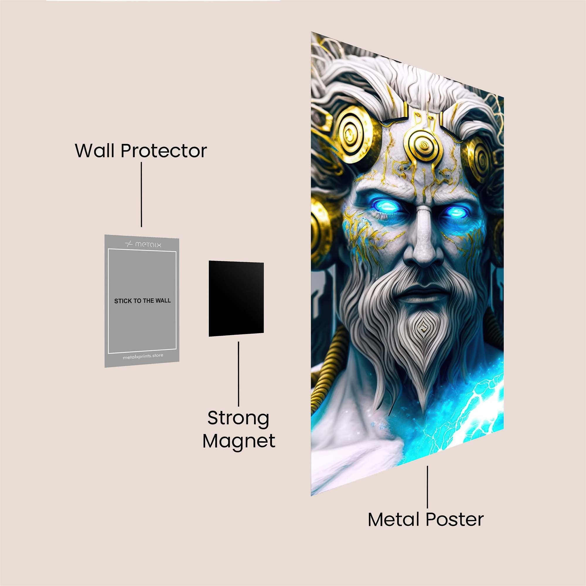 Zeus Electrifying Safe Wall Magnetic / M