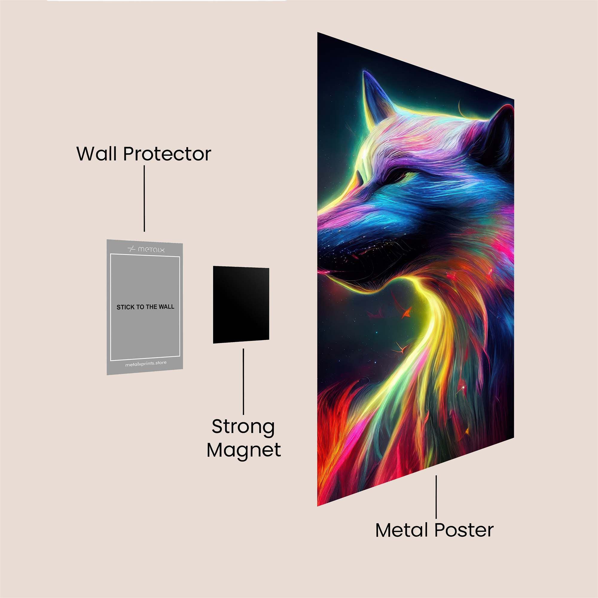 Wolf Radiance Safe Wall Magnetic / M