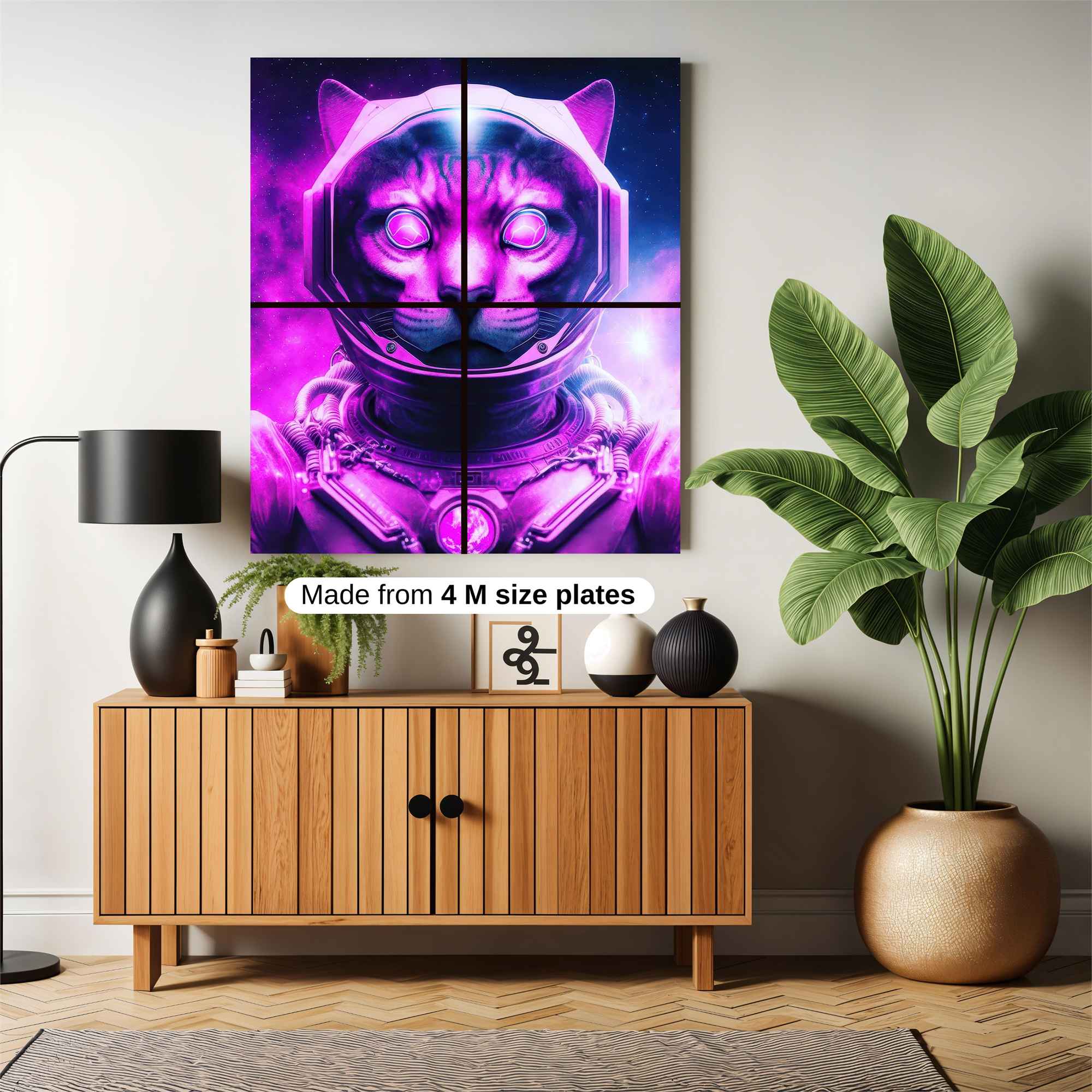 Cosmic Cat Safe Wall Magnetic / M