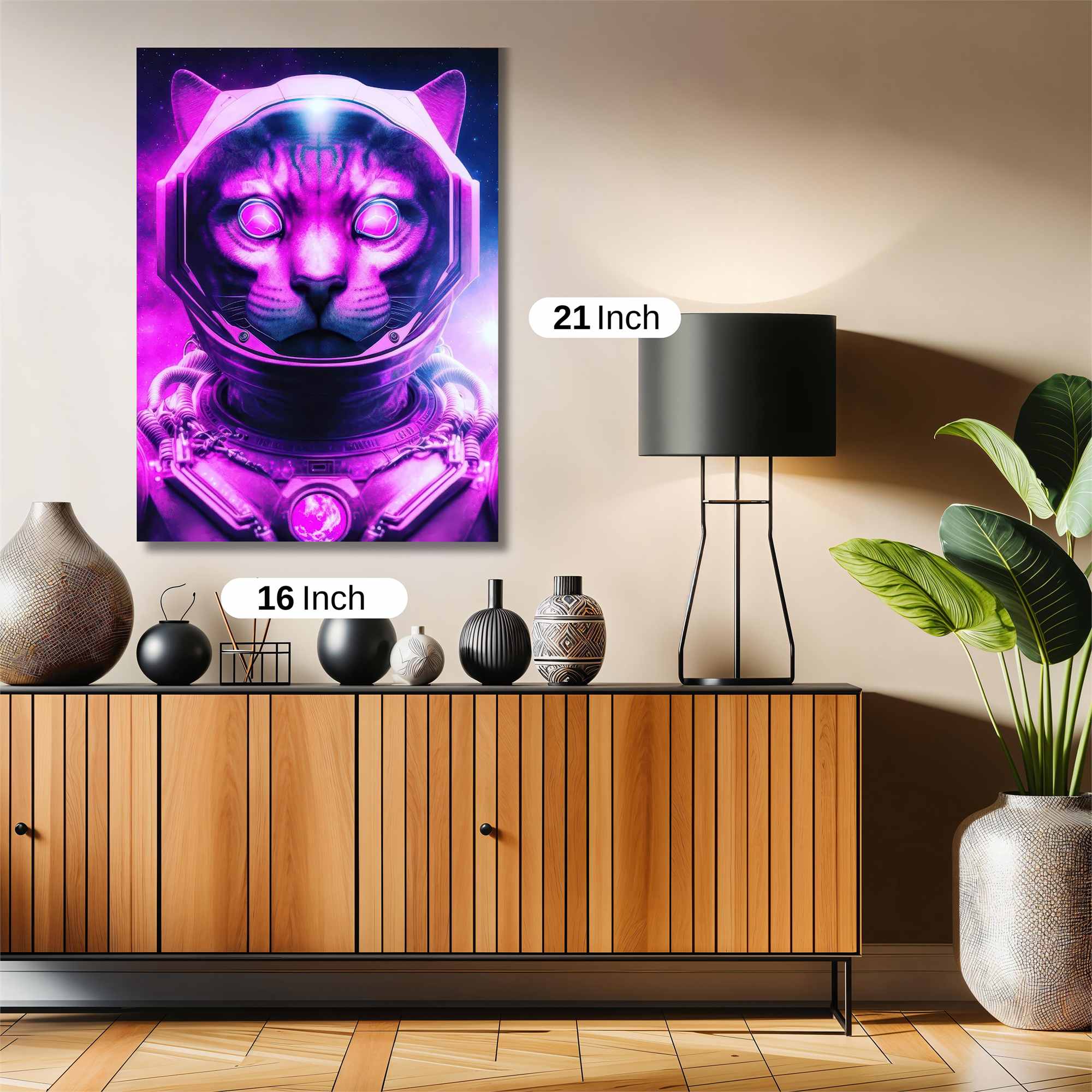 Cosmic Cat Safe Wall Magnetic / M