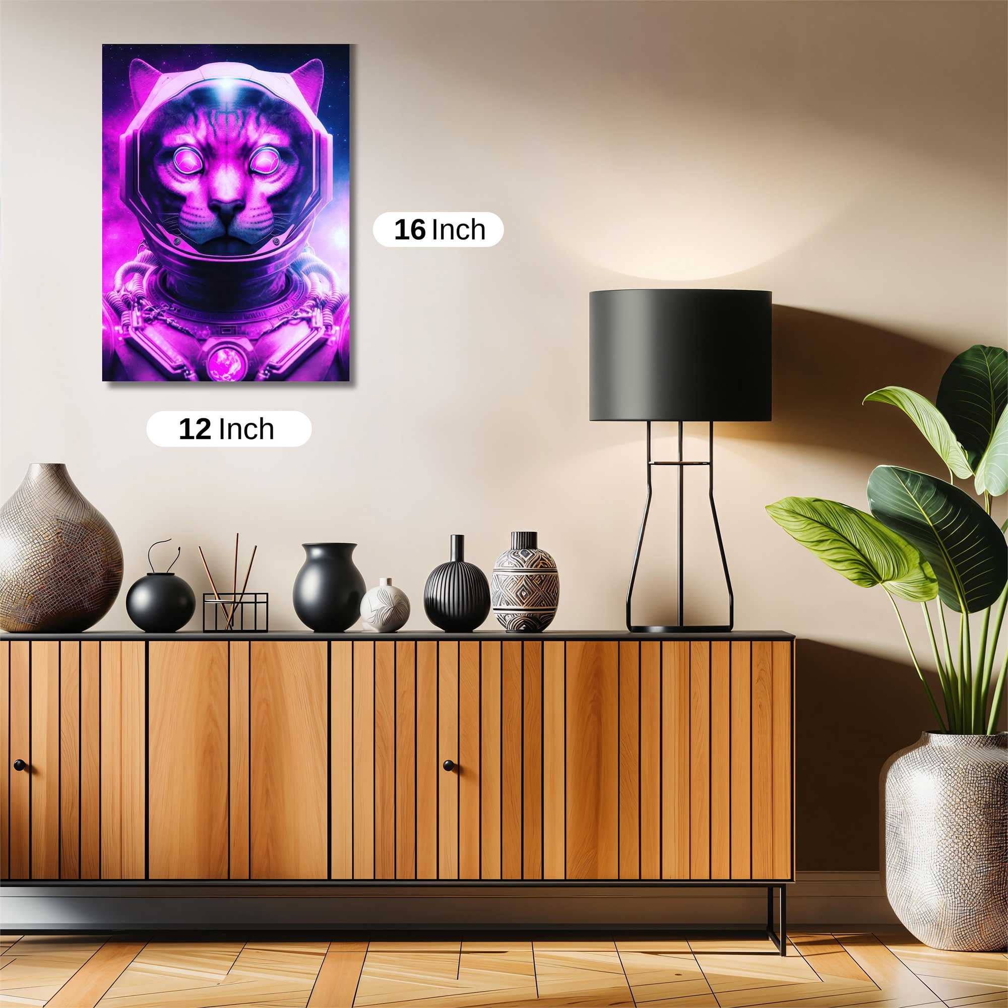 Cosmic Cat Safe Wall Magnetic / M