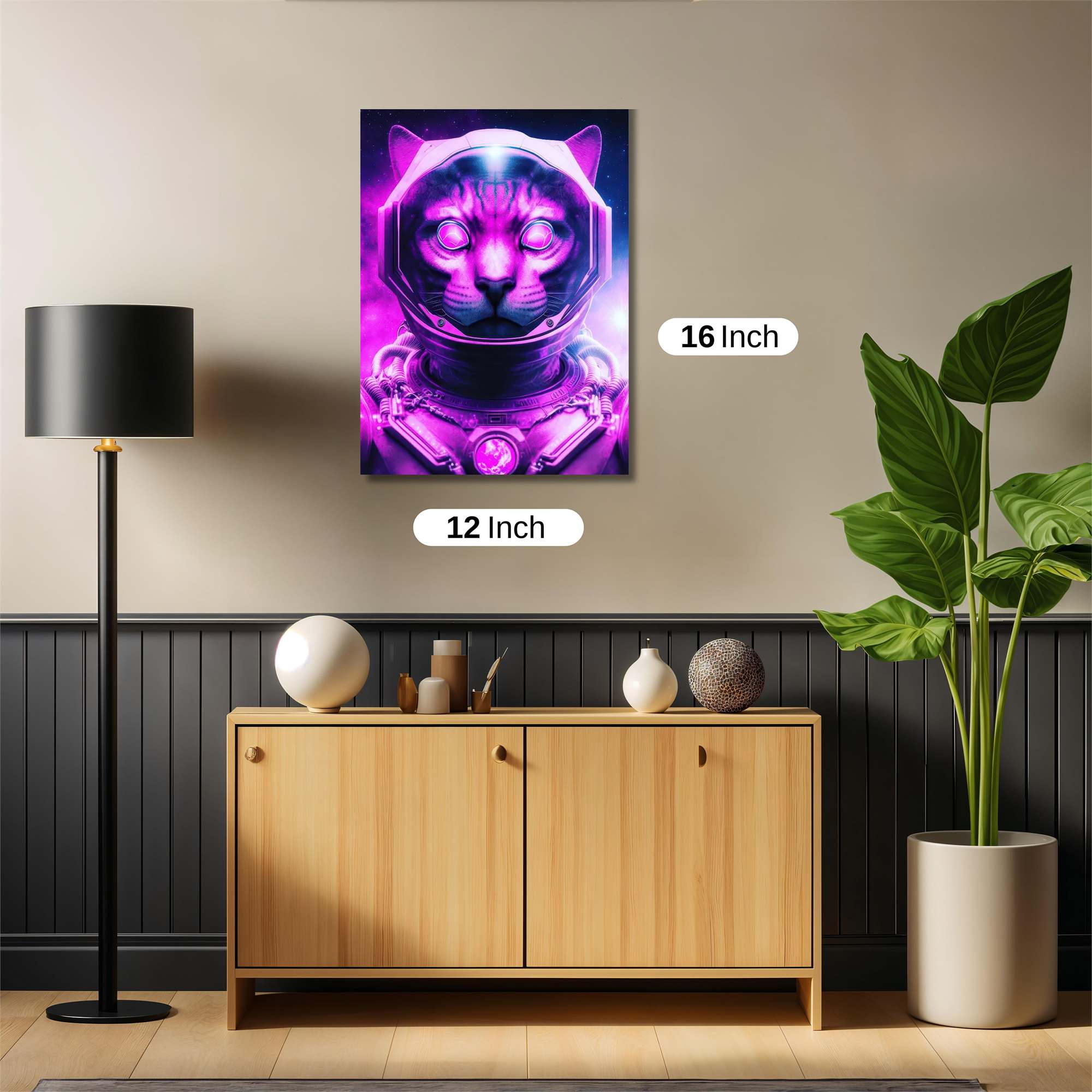 Cosmic Cat Safe Wall Magnetic / M