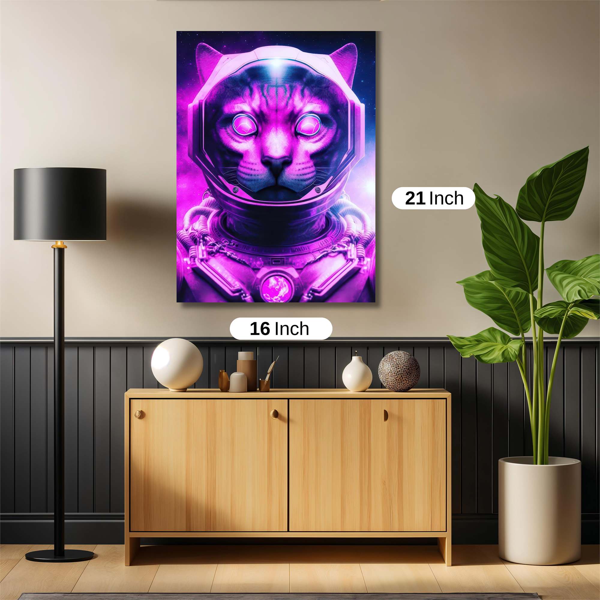 Cosmic Cat Safe Wall Magnetic / M