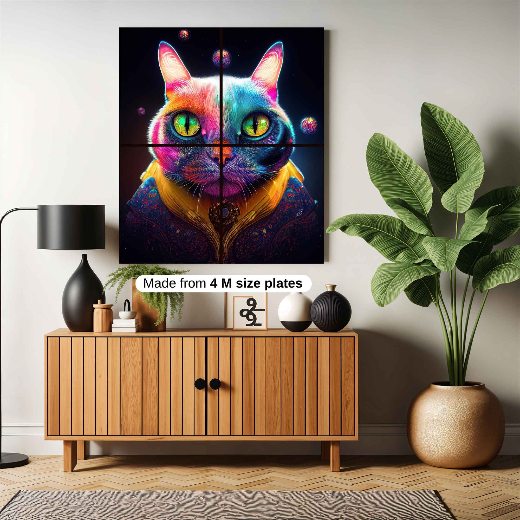 Cosmic Cat Safe Wall Magnetic / M