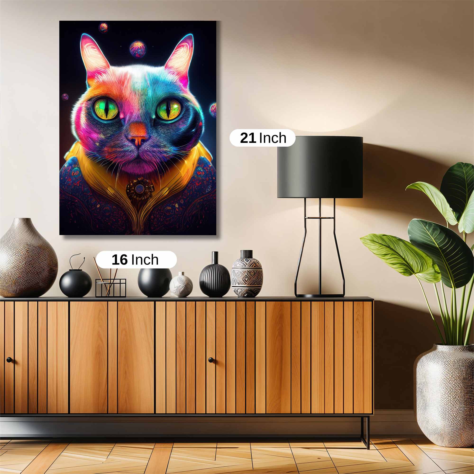 Cosmic Cat Safe Wall Magnetic / M