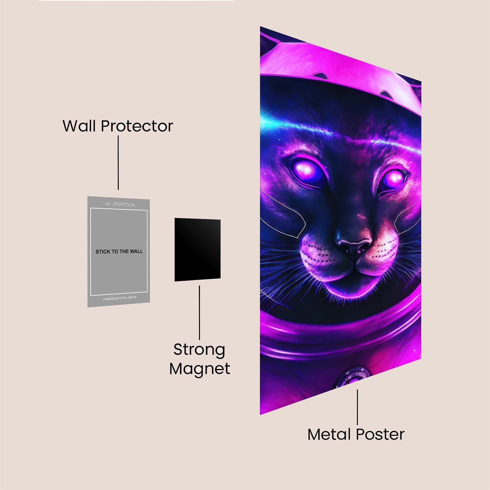 Panther Cosmic Safe Wall Magnetic / M