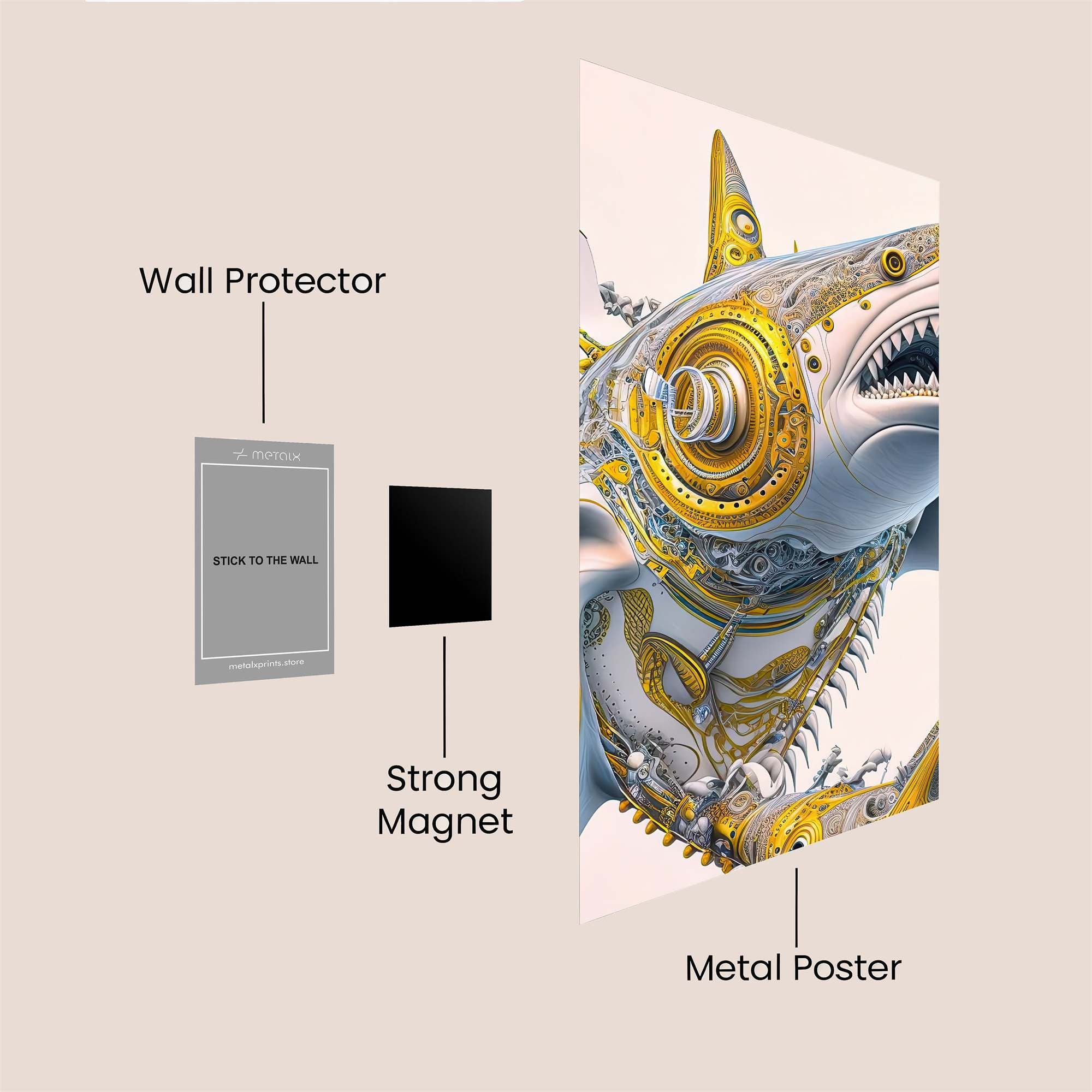 CyberShark Elegant Safe Wall Magnetic / M