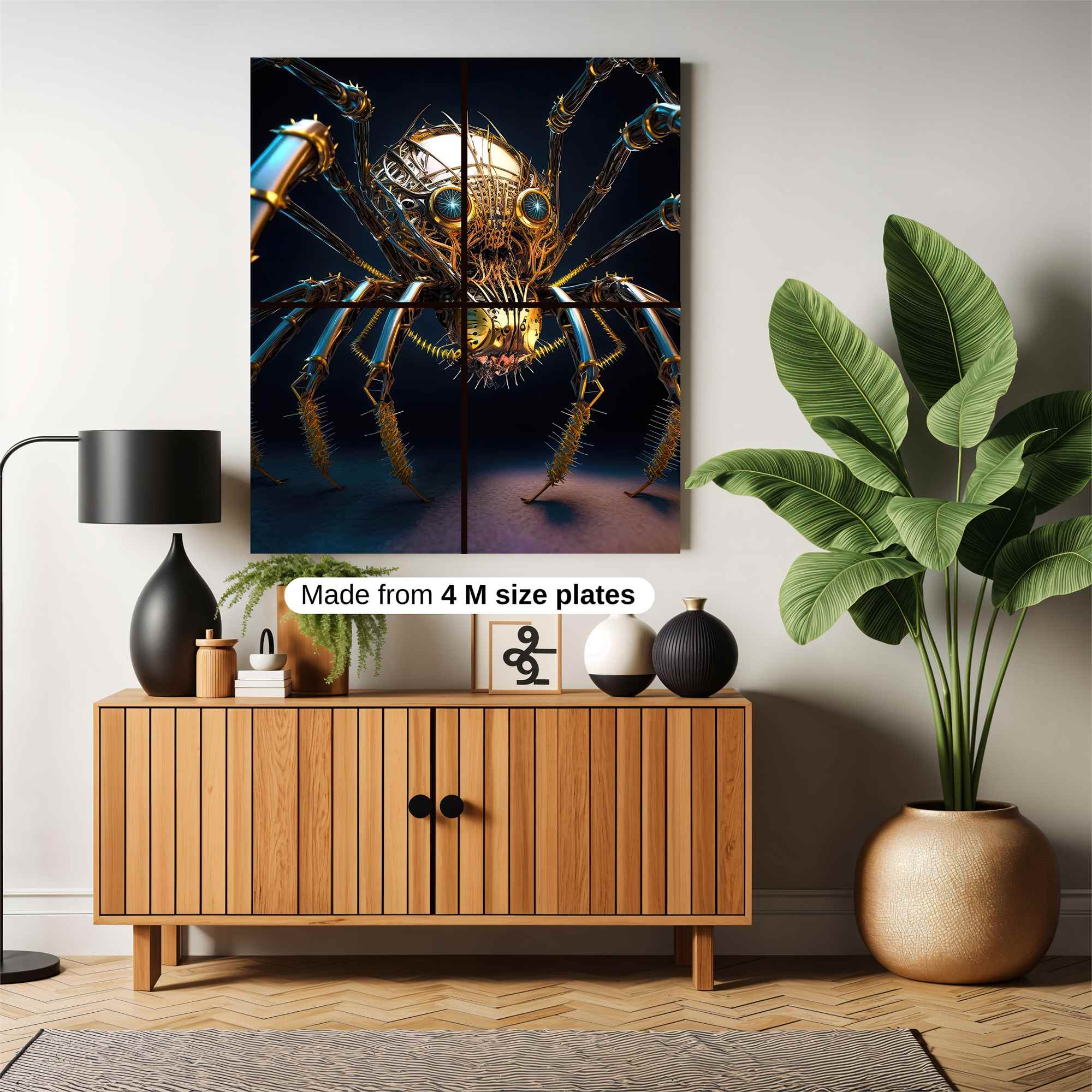Steampunk Spider Safe Wall Magnetic / M