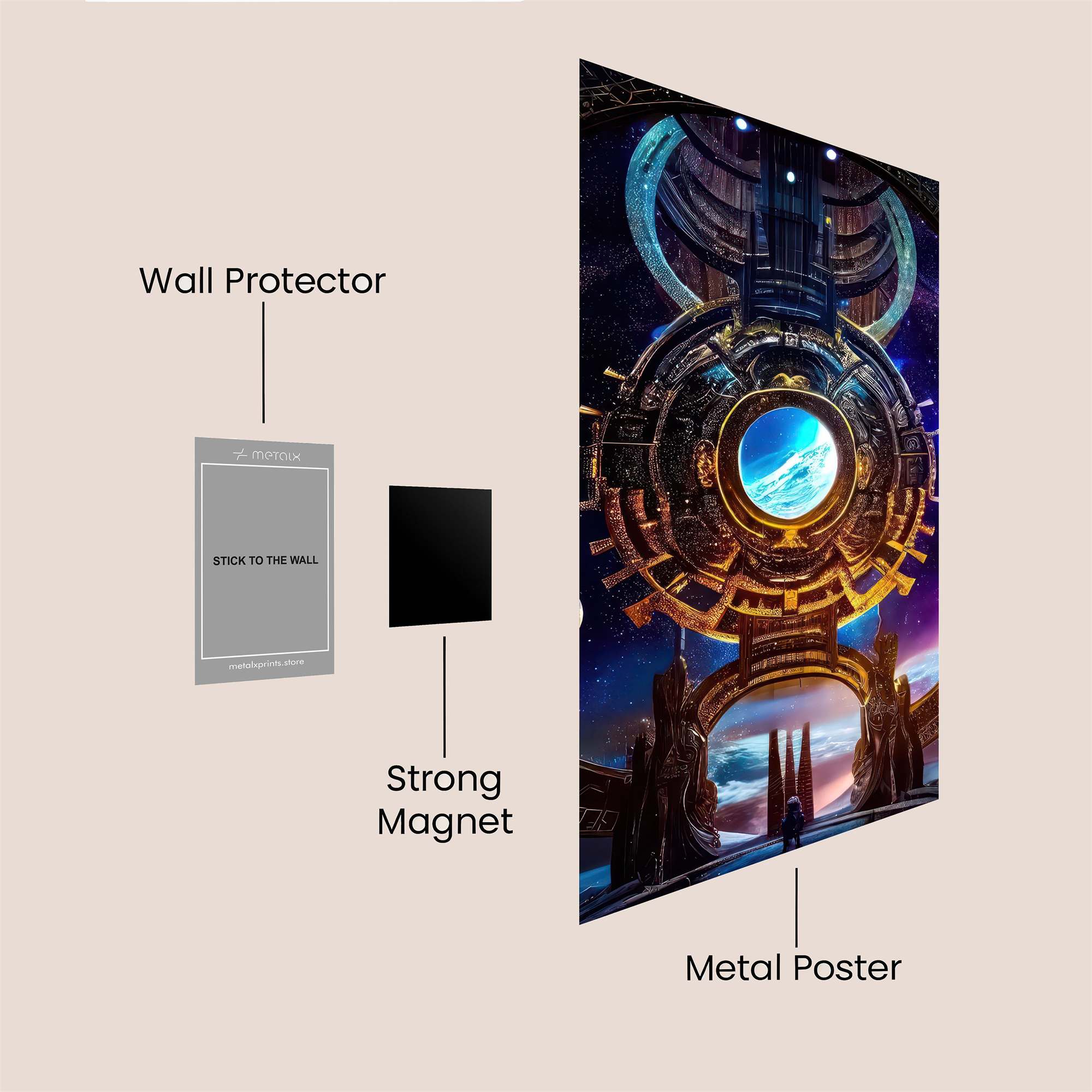 Cosmic Portal Safe Wall Magnetic / M