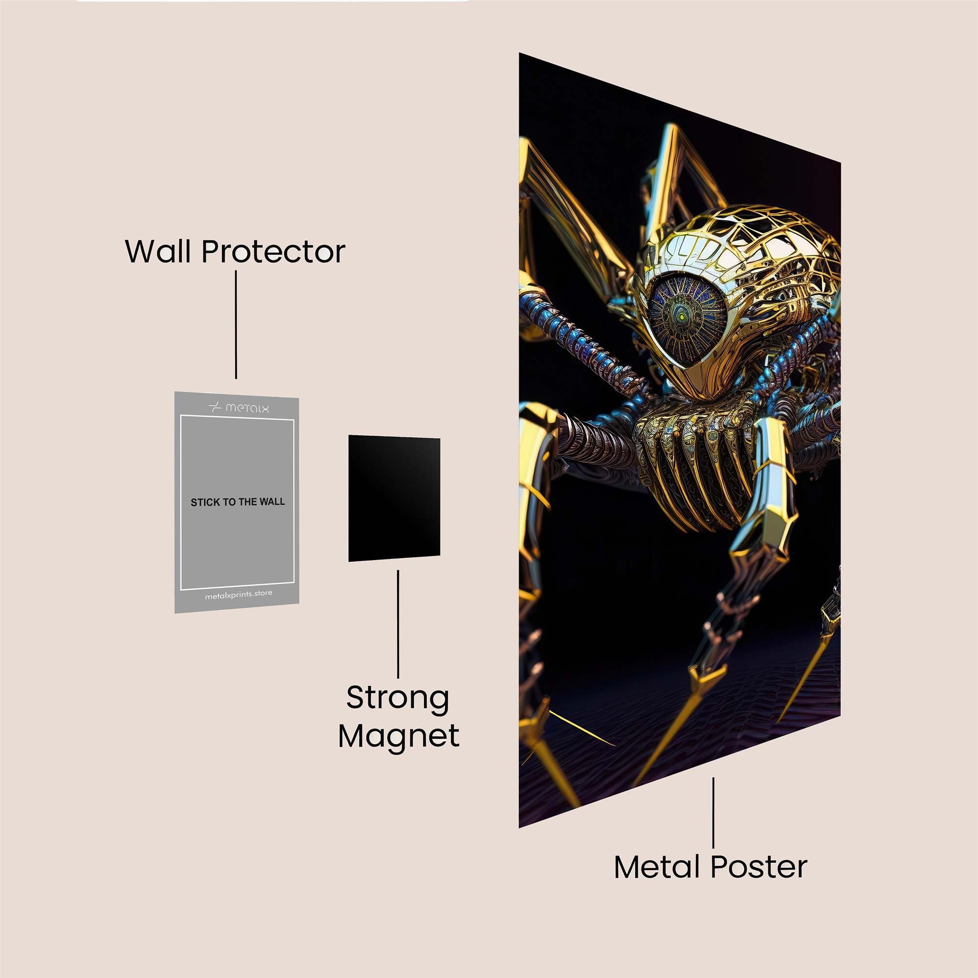 Spider Menace Safe Wall Magnetic / M