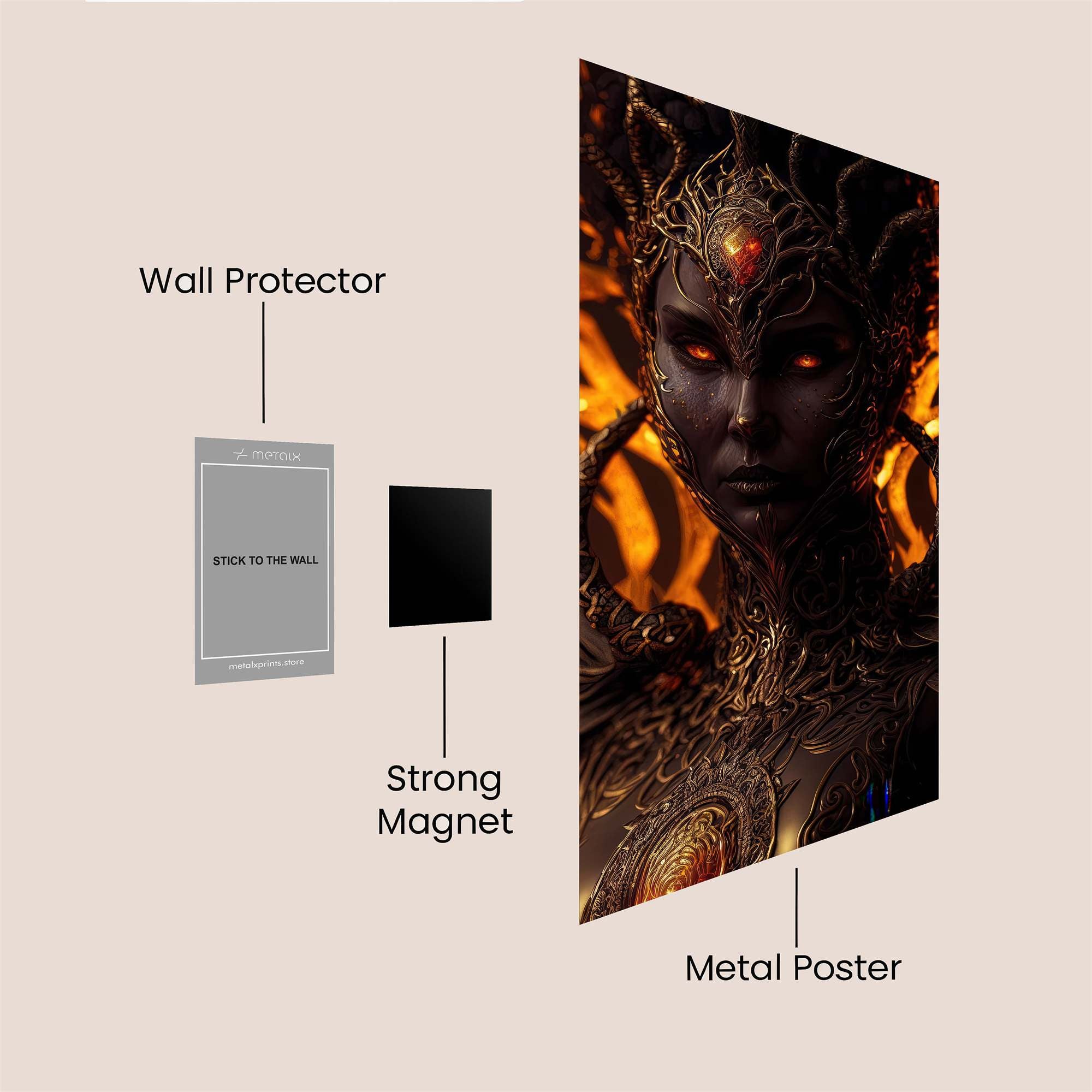 Infernal Majesty Safe Wall Magnetic / M