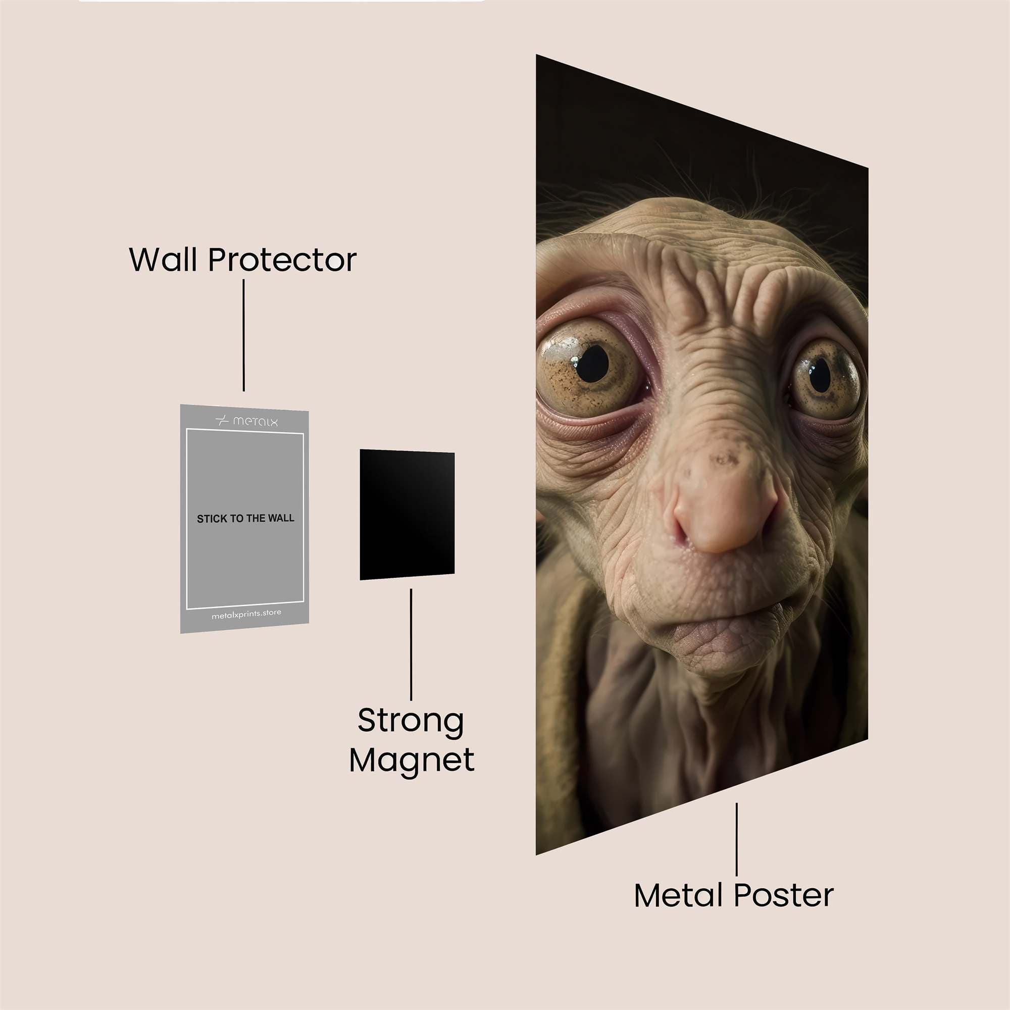 Dobby Melancholy Safe Wall Magnetic / M
