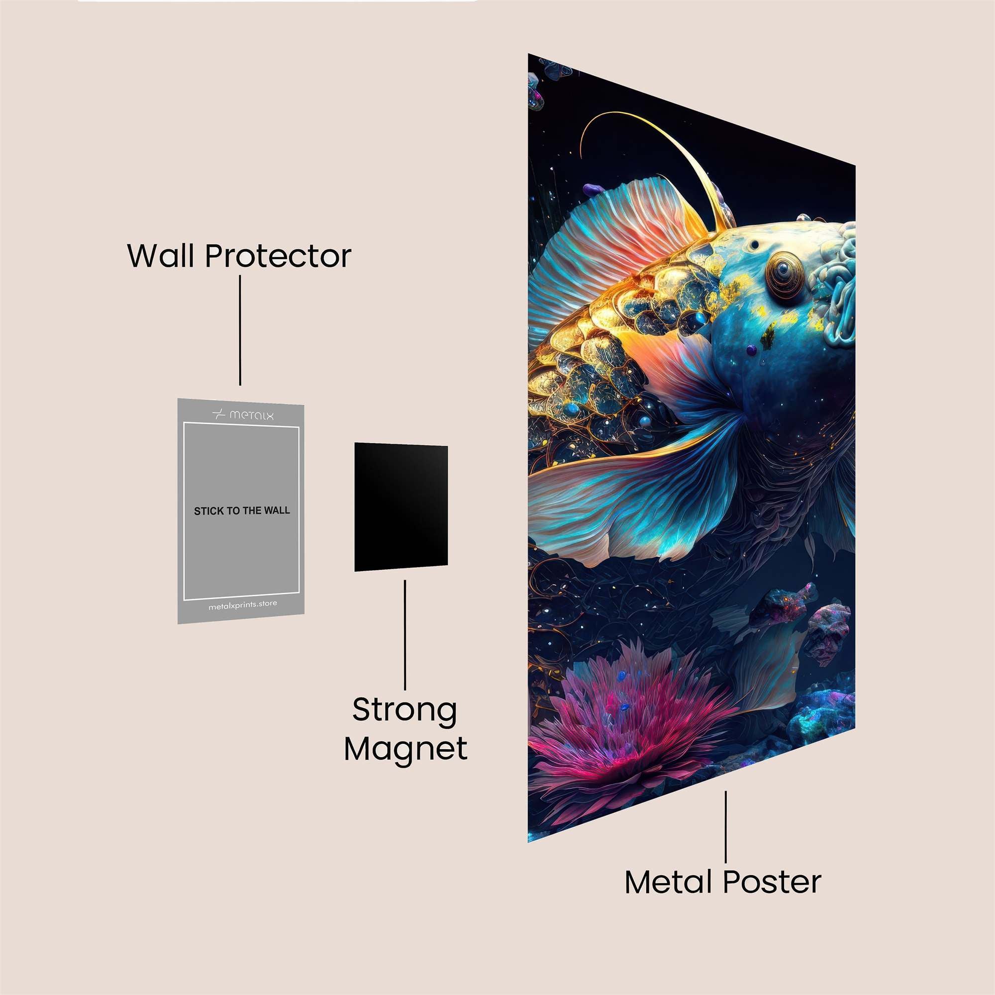 Koi Radiance Safe Wall Magnetic / M