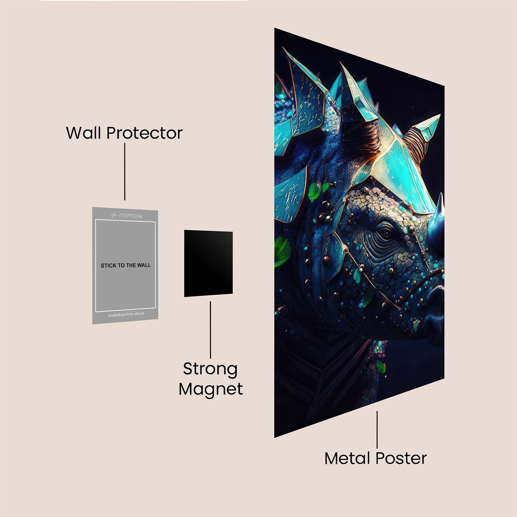 Rhino Radiance Safe Wall Magnetic / M