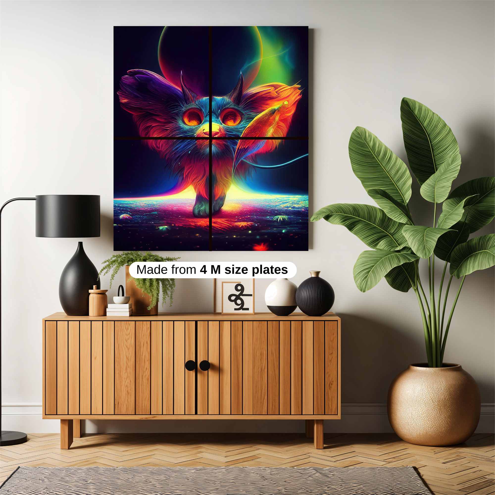 Cosmic Cat Safe Wall Magnetic / M