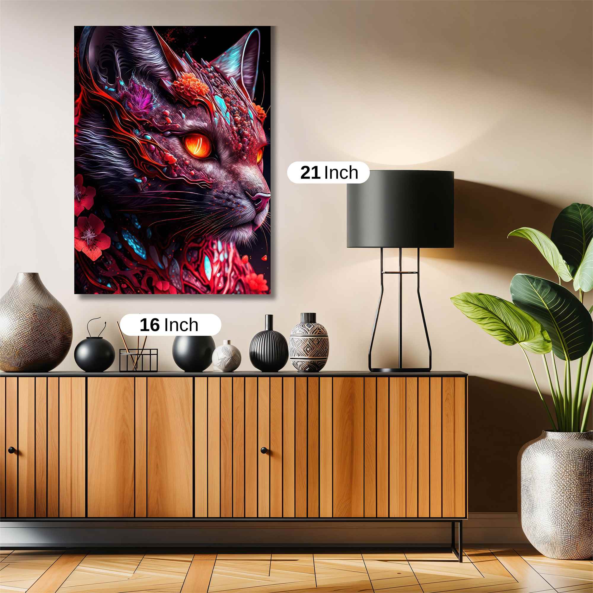 Floral Fury Safe Wall Magnetic / M