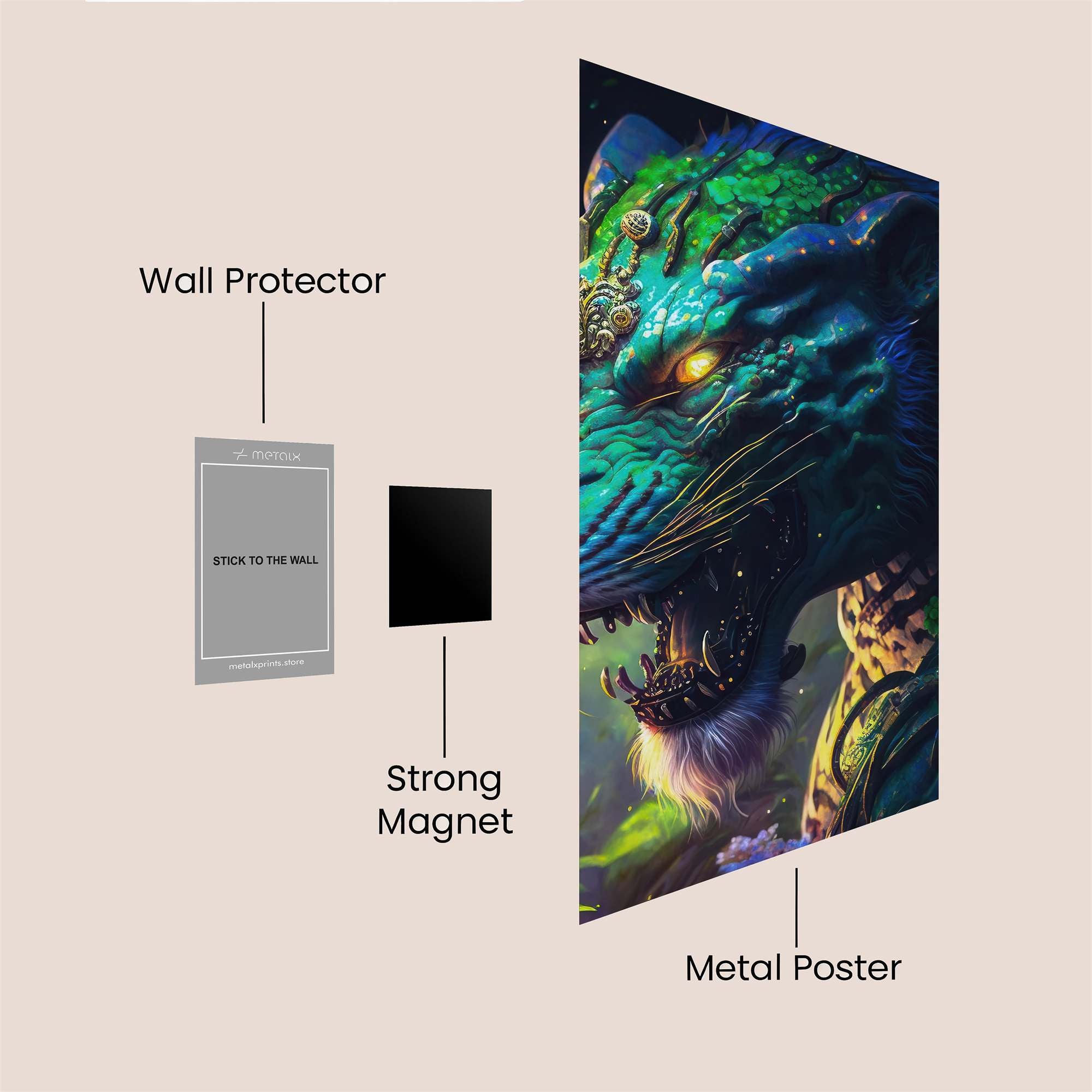 Jungle Majesty Safe Wall Magnetic / M