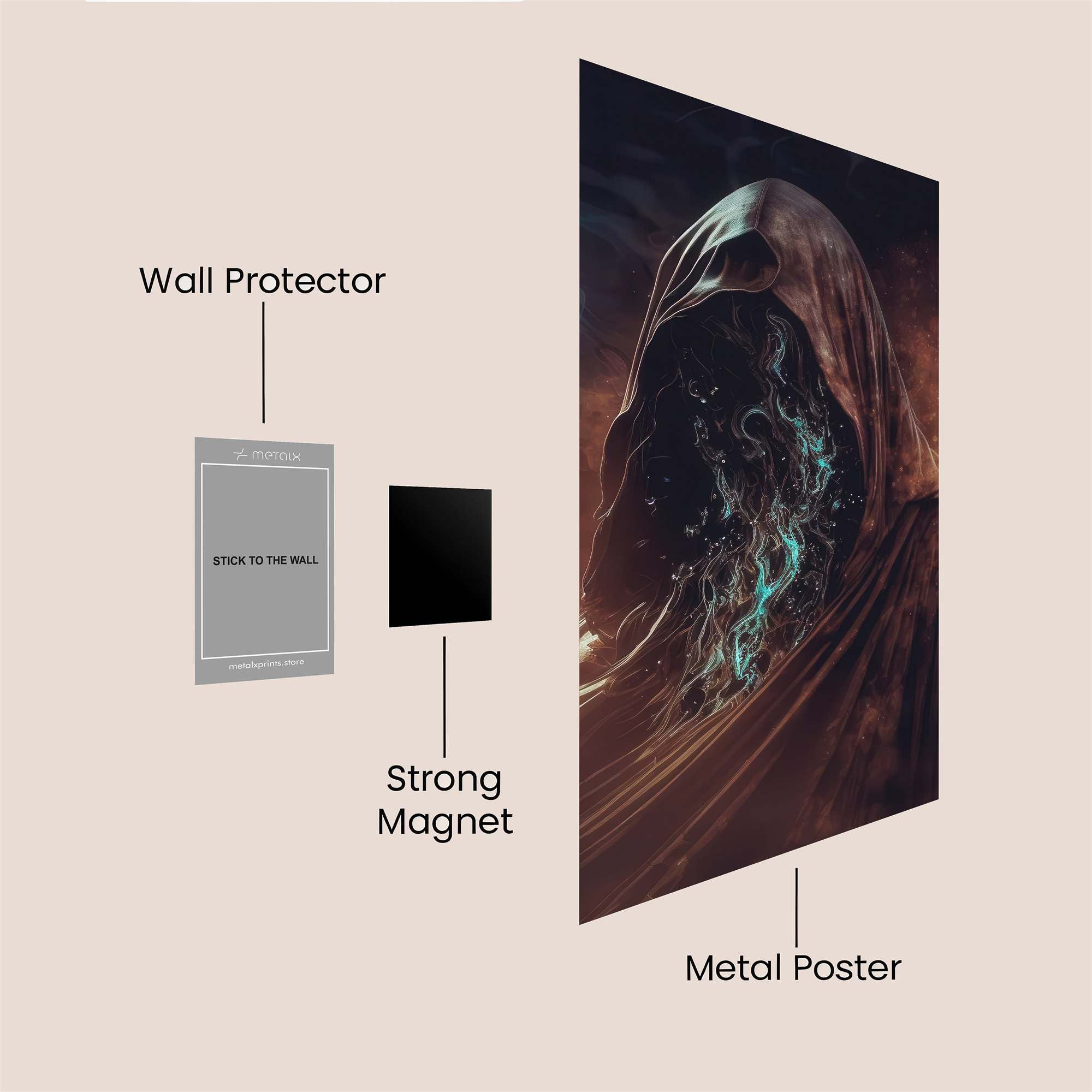 Deathly Whisper Safe Wall Magnetic / M