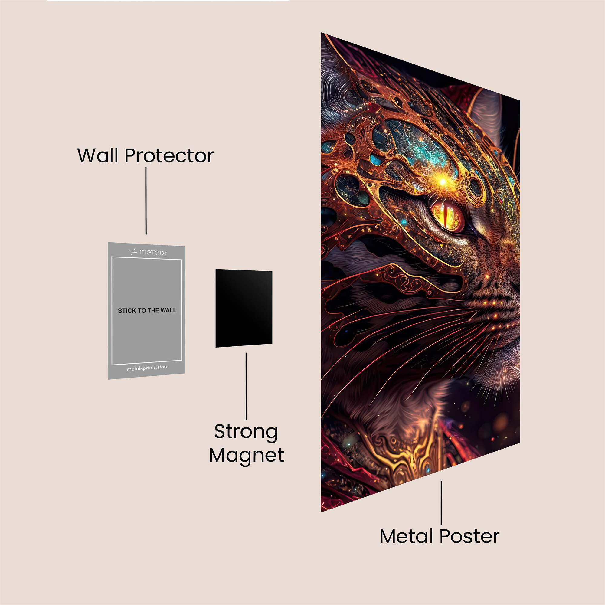 Cosmic Serenity Safe Wall Magnetic / M