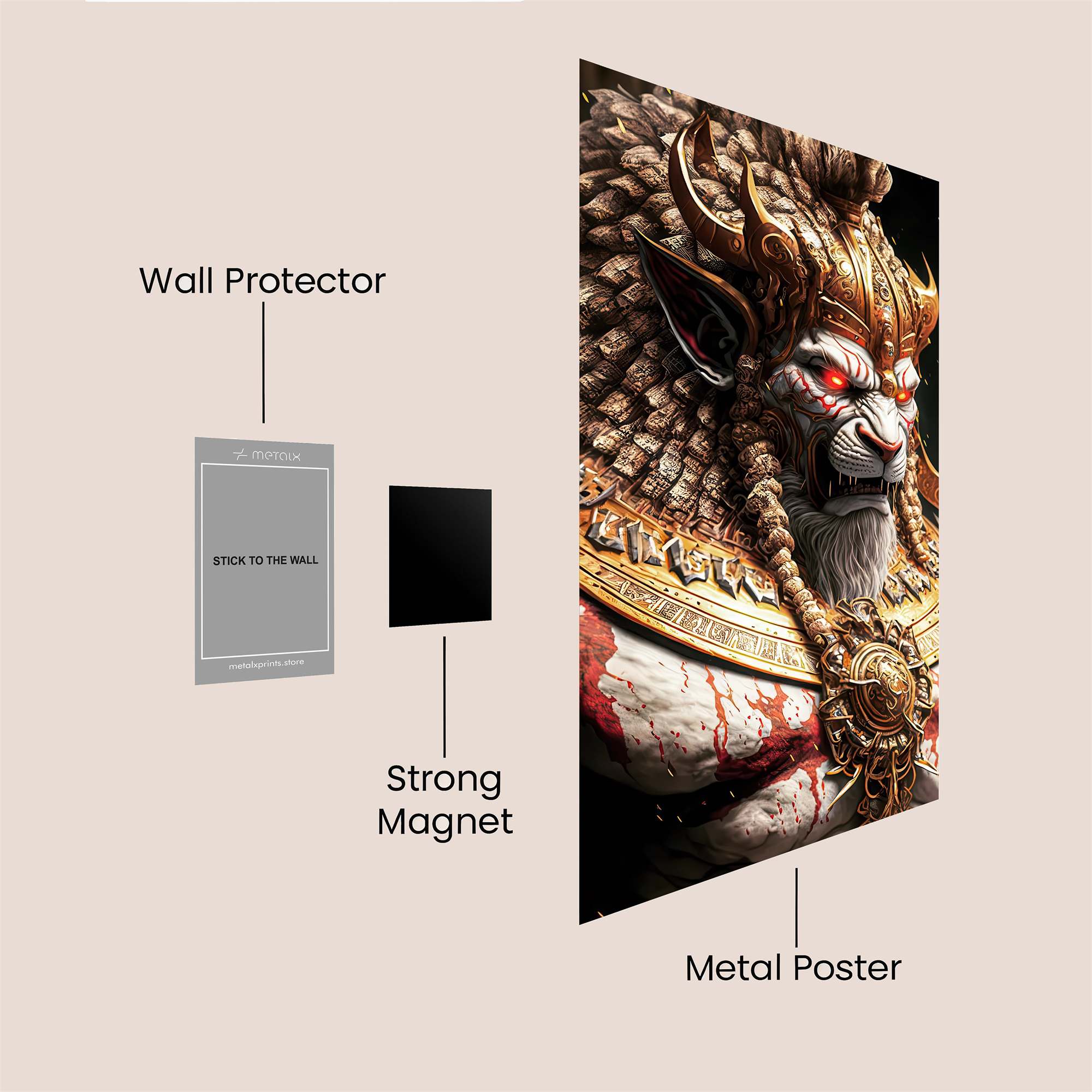 Narasingha Ferocious Safe Wall Magnetic / M